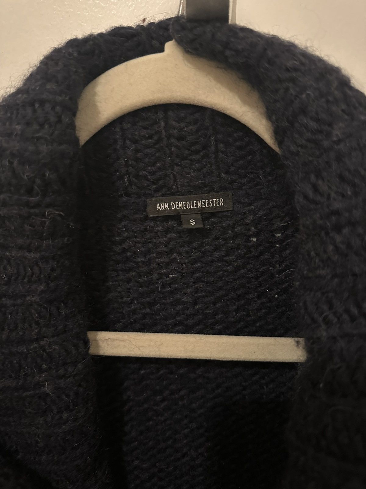 Ann Demeulemeester Ann Demeulemeester Alpaca Wool Asymmetrical Cardigan Size S / US 4 / IT 40 - 2 Thumbnail