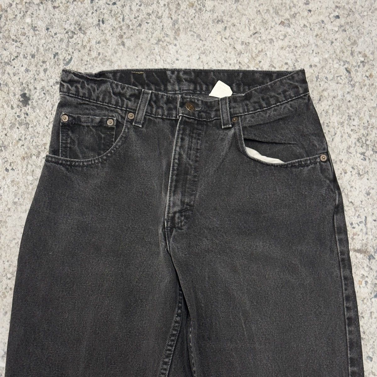 Levi's 90s Levi’s 560 Faded Black Loose Tapered Jeans ERD Grunge Size US 31 - 5 Thumbnail