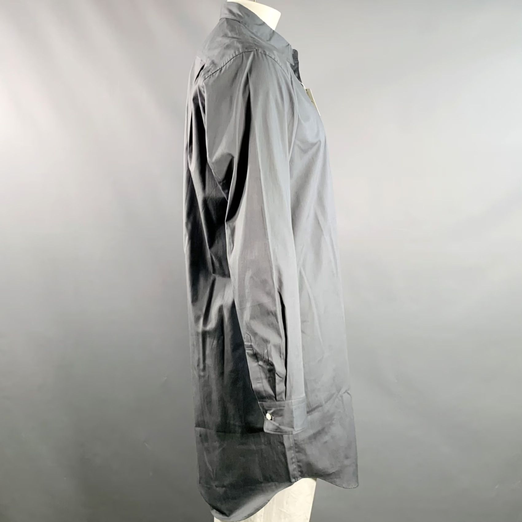 Comme des Garcons Girl COMME des GARCONS HOMME PLUS XL Grey Cotton Longline Long Sleeve Shirt Mens Size US XL / EU 56 / 4 - 2 Thumbnail