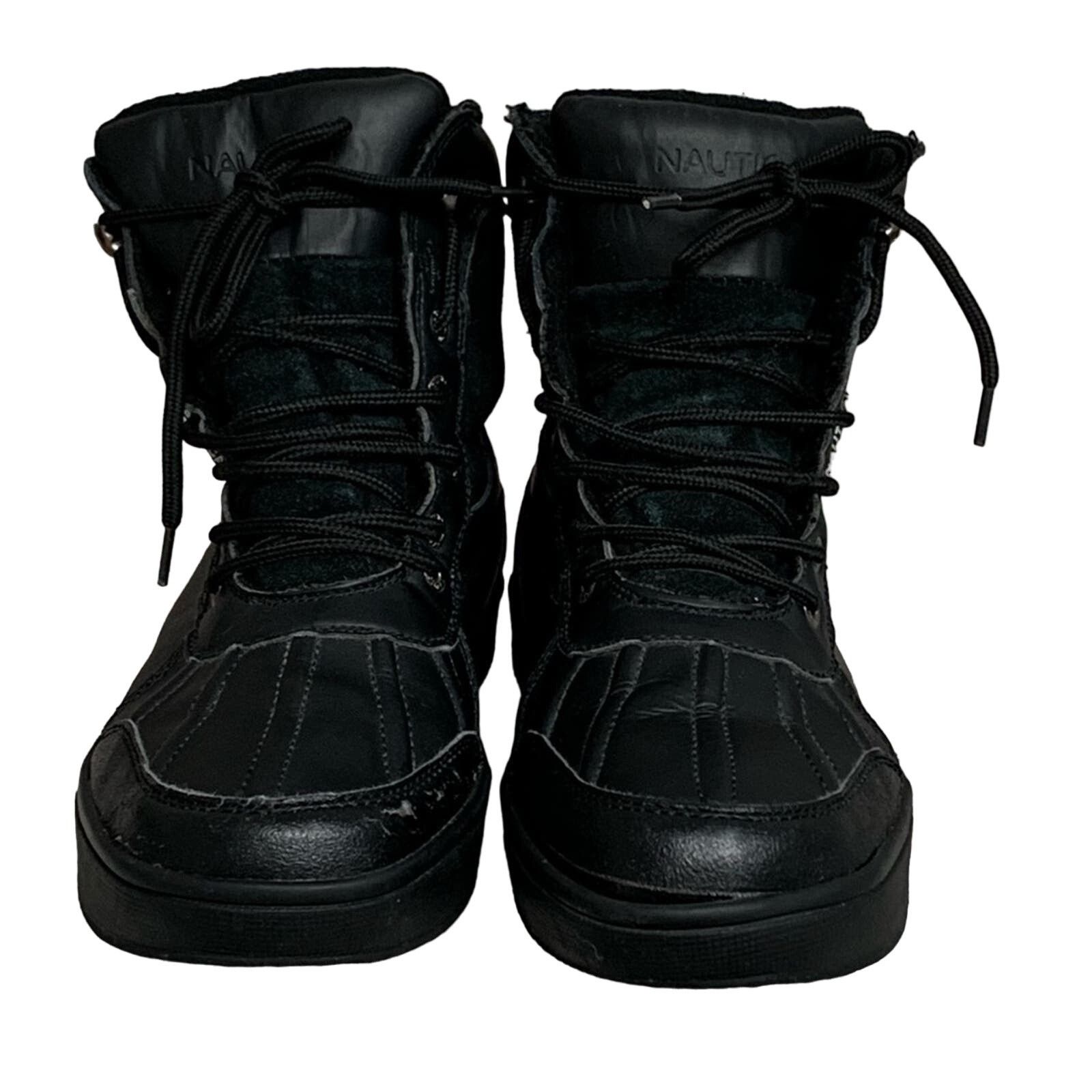 Nautica NAUTICA MEN'S BLACK LACE UP LOCKVIEW WINTER BOOTS SZ 11 NICE Size US 11 / EU 44 - 2 Thumbnail
