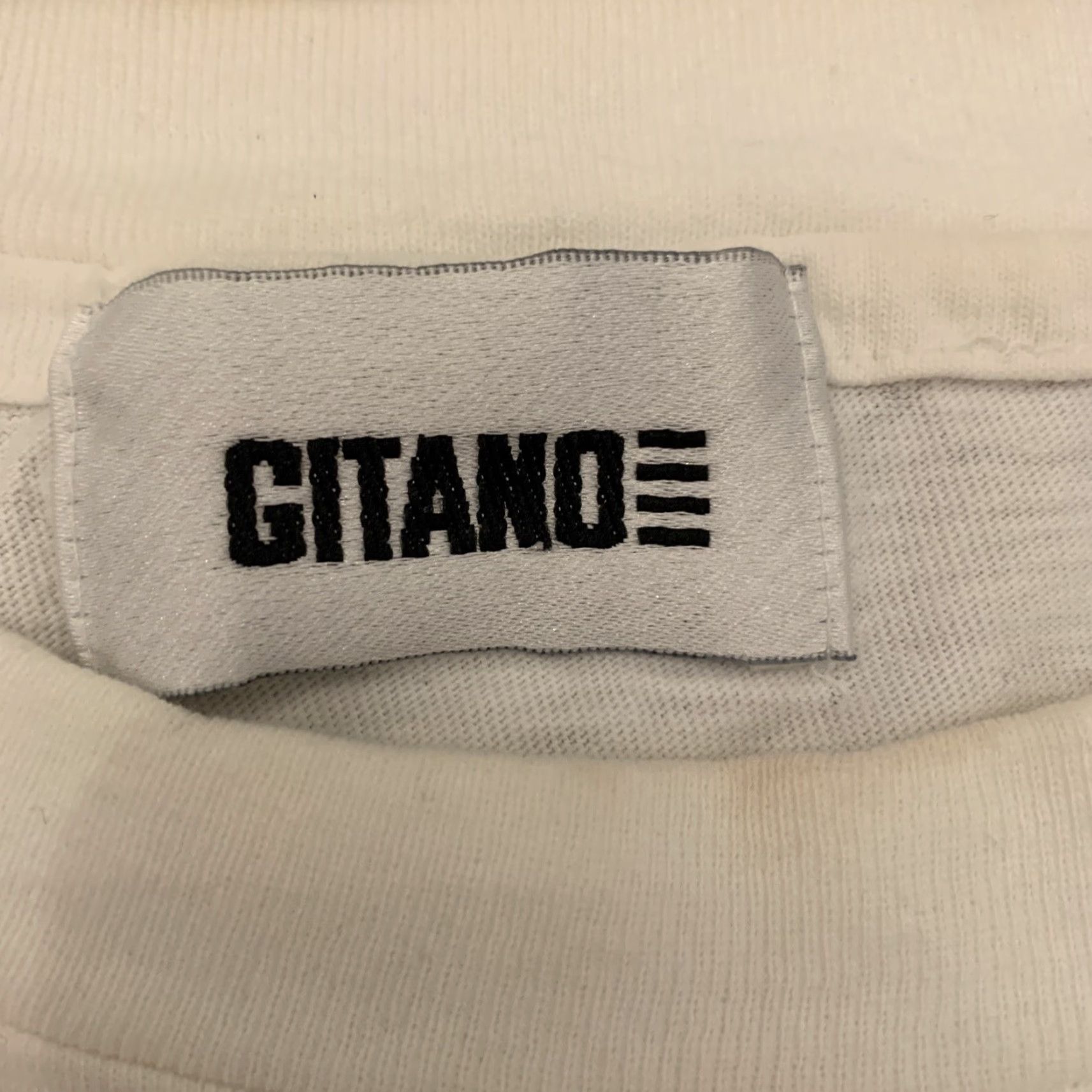 Vintage VINTAGE Gitano T-Shirt Shirt Men Sz L White 2 Sided Definition Stitch Mens Size US L / EU 52-54 / 3 - 3 Thumbnail