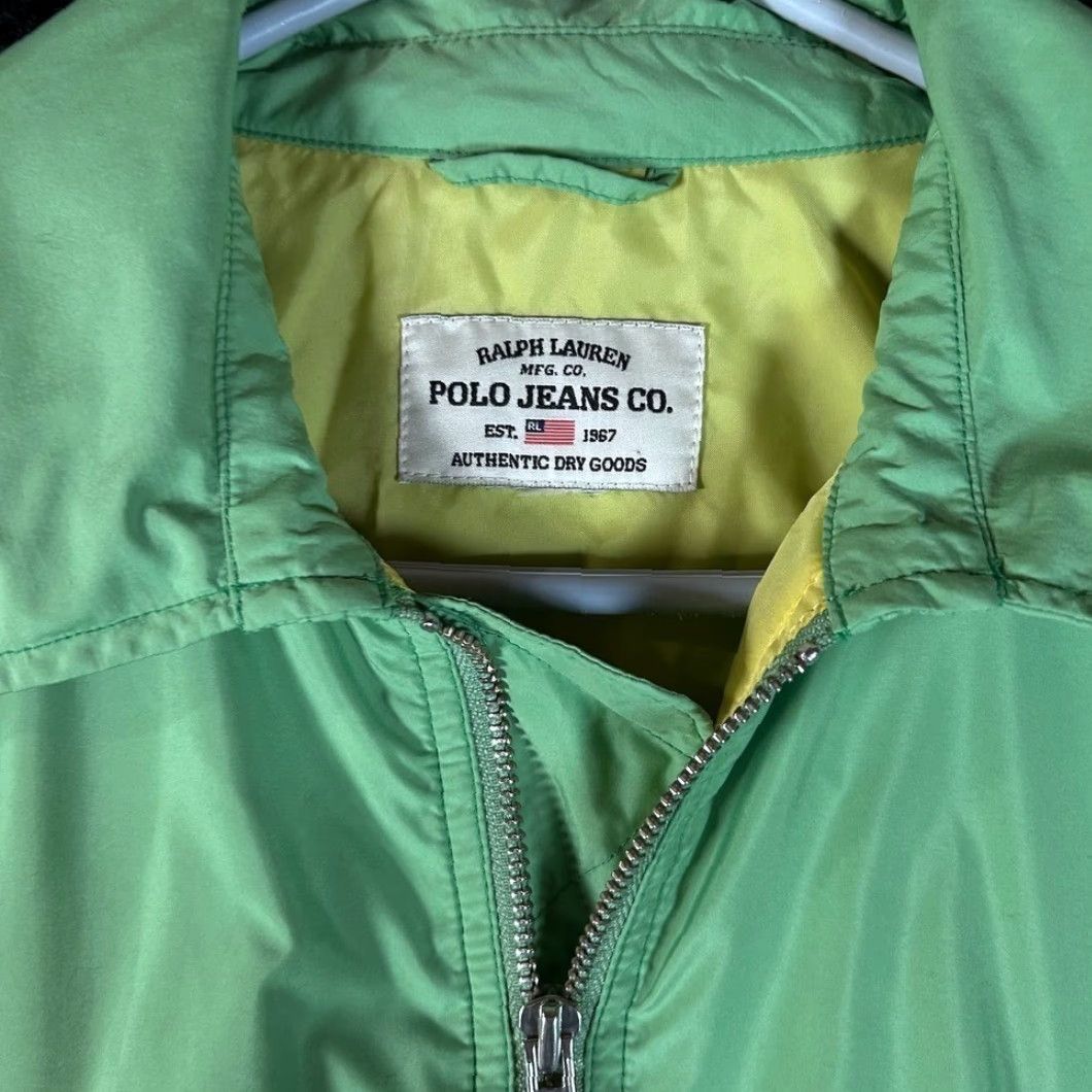 Ralph Lauren Ralph Lauren Polo Jeans Co Green Full Zip Bomber Jacket Womens M size Green Logo Zipper Pocket Lined Casual Modern Short Length Fall Spring Size 32" / US 10 / IT 46 - 2 Thumbnail