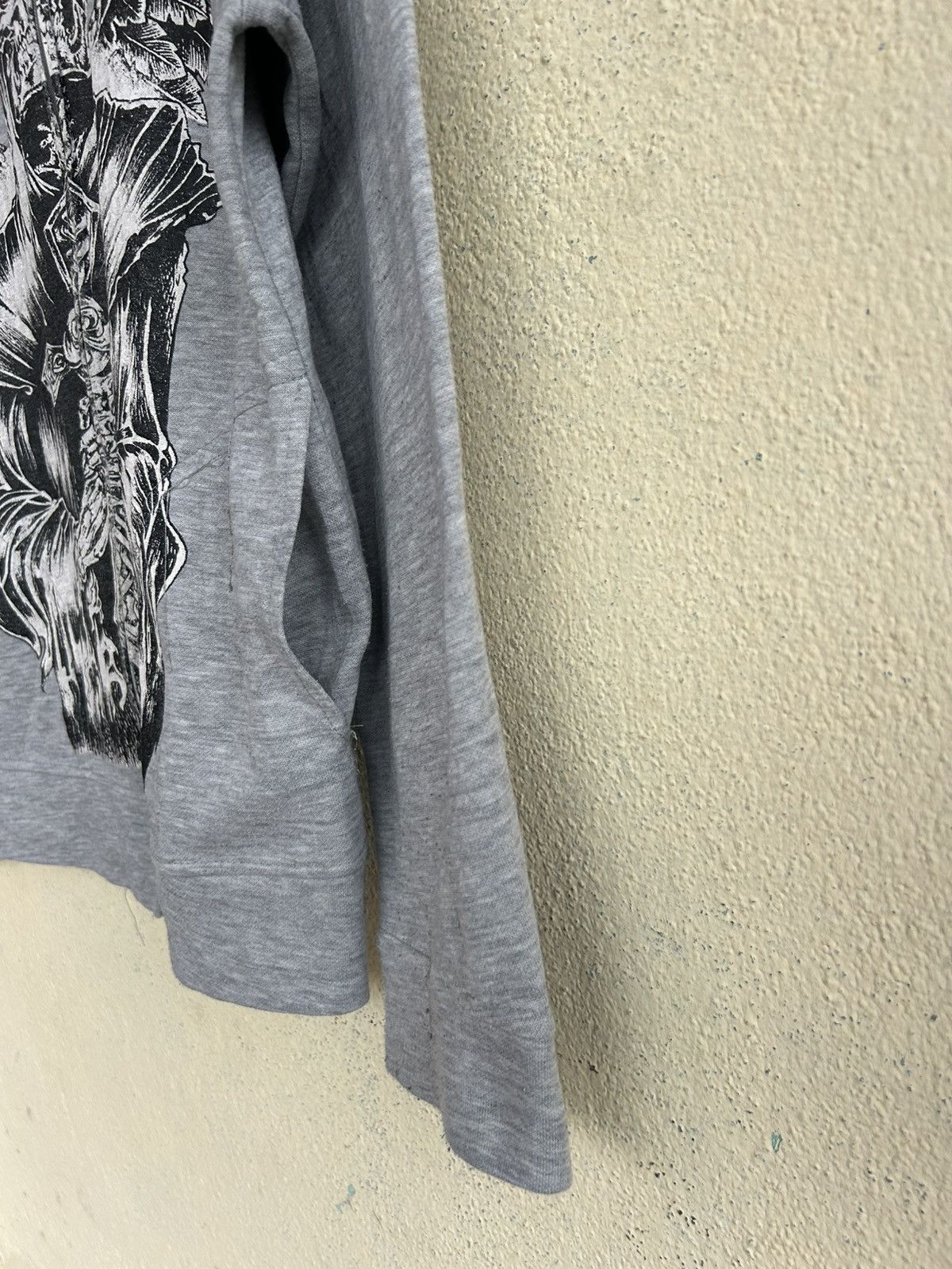 Japanese Brand Affliction Aleksander Melianenko MMA Skull Zip Up Hoodie Size US XS / EU 42 / 0 - 5 Thumbnail