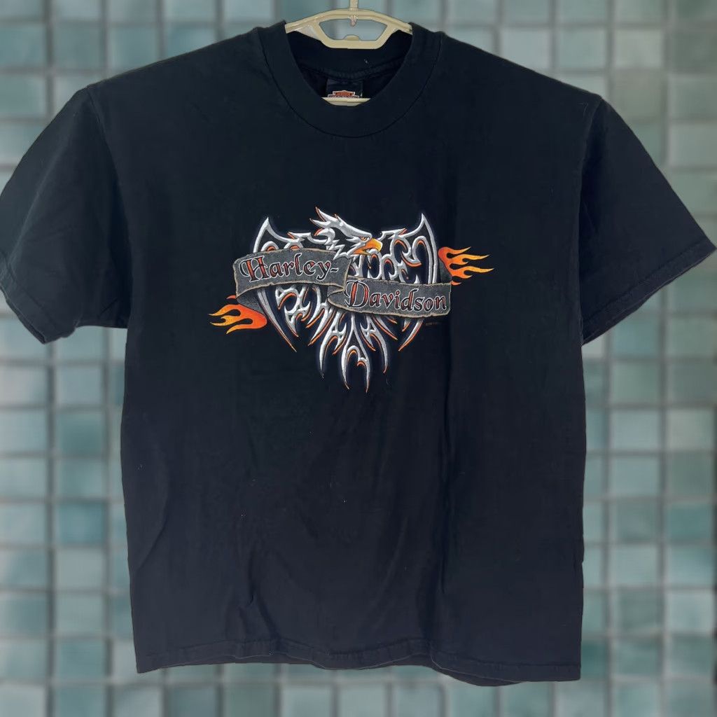Harley Davidson VINTAGE Harley-Davidson T-Shirt Mens XL Black Graphic 2000 Sauk City WISC Size US XL / EU 56 / 4 - 1 Thumbnail
