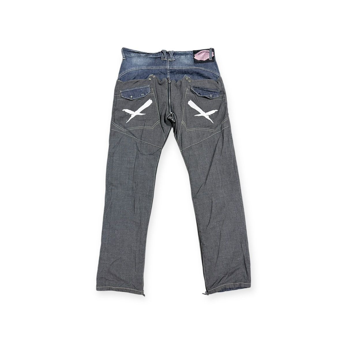 Seditionaries Vtg🔥Avant-Garde ppfm AnarchyDenim Eastern Rock Reverseible Size US 33 - 5 Thumbnail