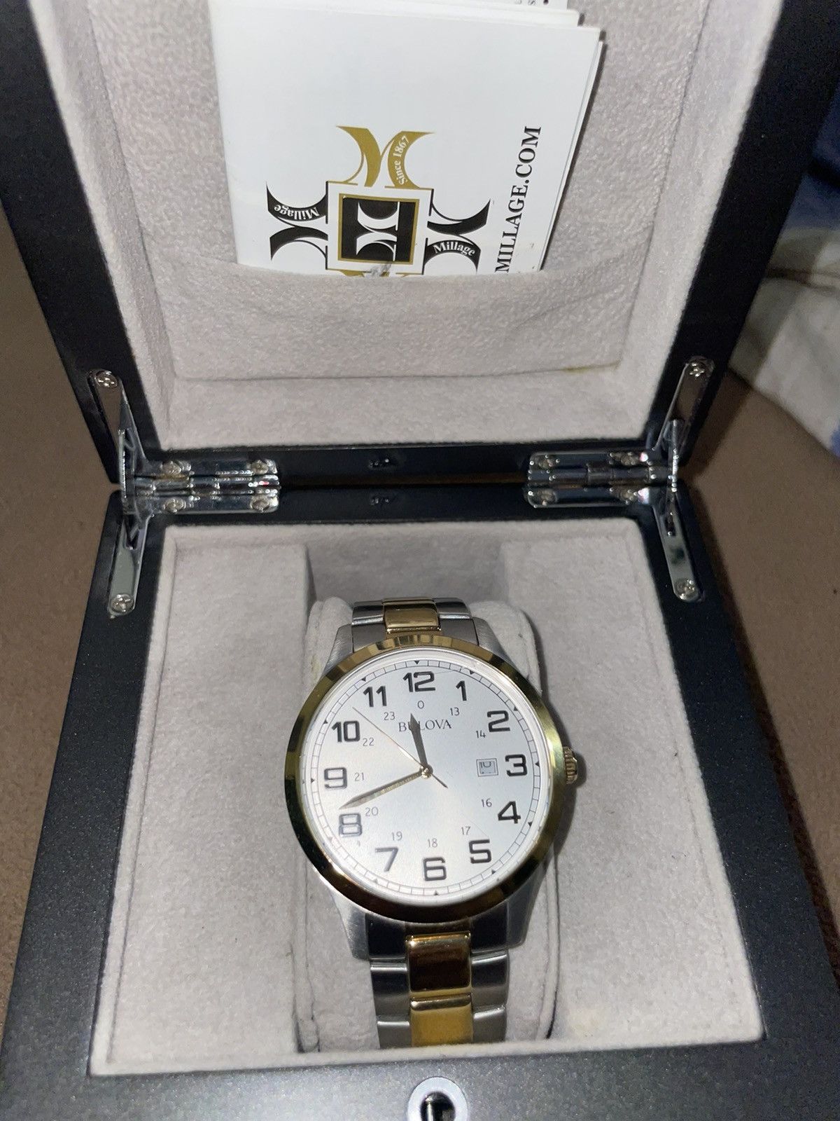 Bulova Bulova Watch 98B304 Mens Quartz 42mm Two-Tone Bracelet Watch Size 42 - 5 Thumbnail