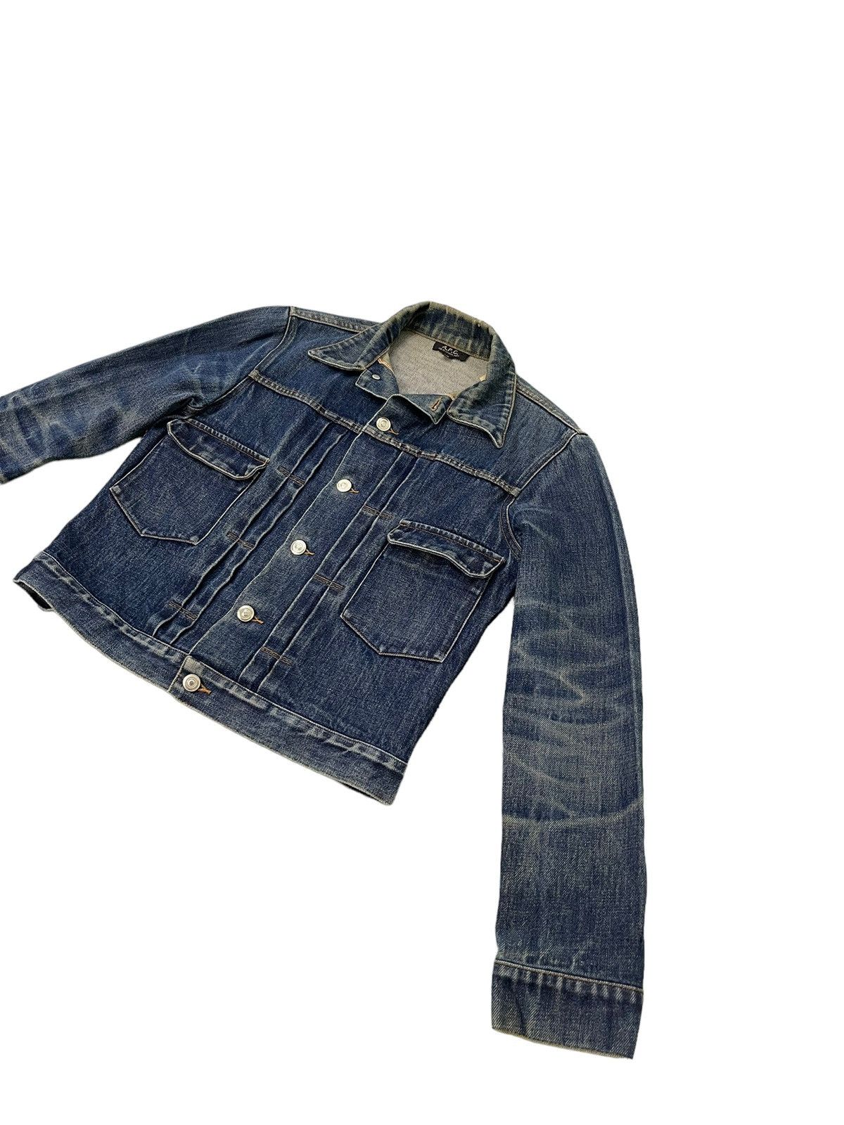 A.P.C. Iconic A.P.C. France Trucker Jacket Denim Faded 5🟩5 Size US M / EU 48-50 / 2 - 4 Thumbnail