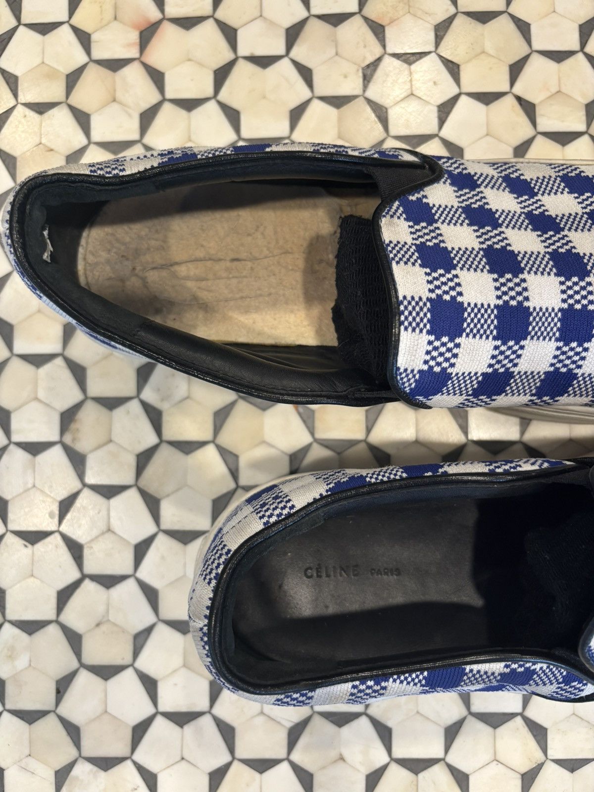 Celine Celine Cobalt Canvas Slip Ons Size US 8.5 / EU 41-42 - 4 Thumbnail