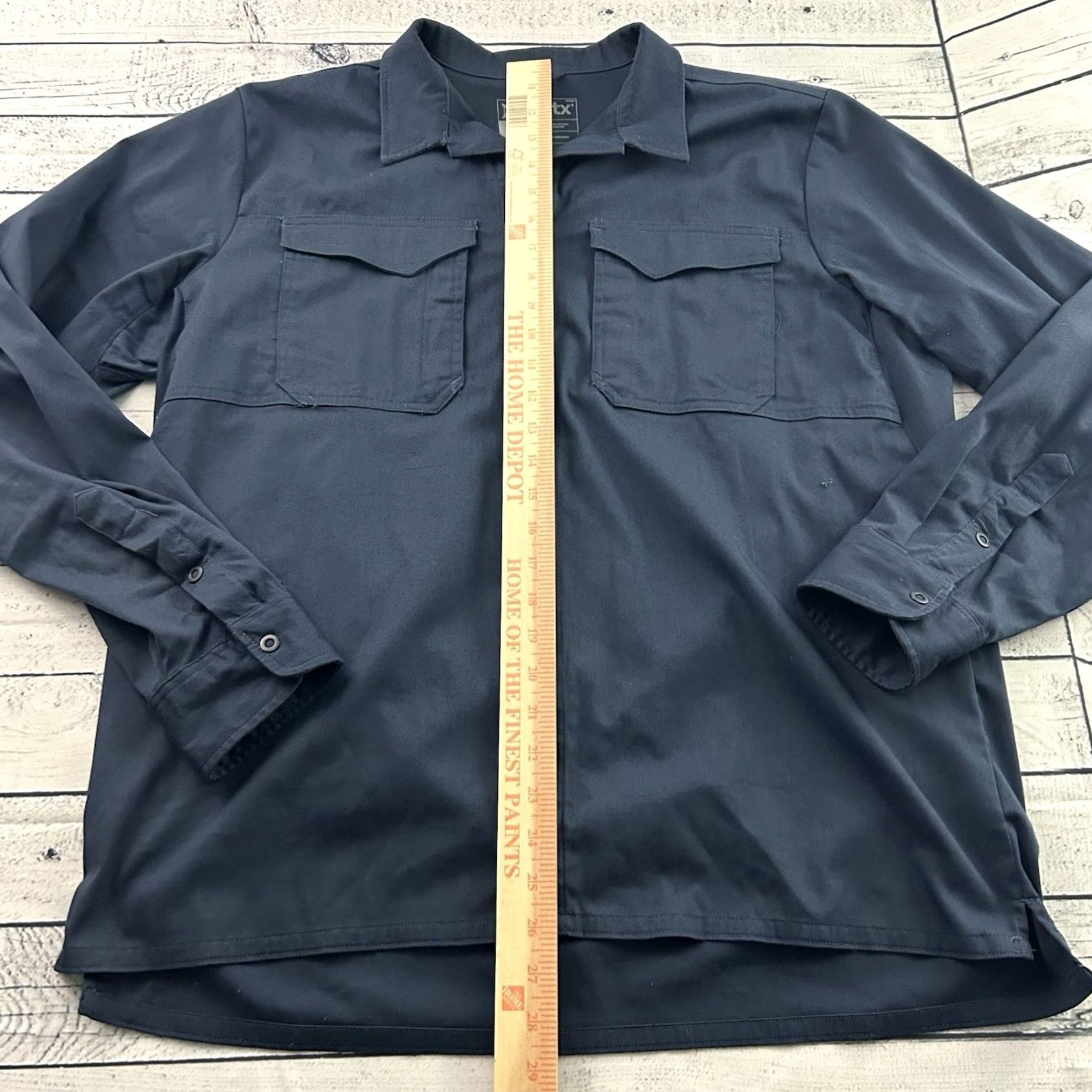 Vintage Vertx Long Sleeve Button-Up Shirt Men's L Blue Size US L / EU 52-54 / 3 - 3 Thumbnail
