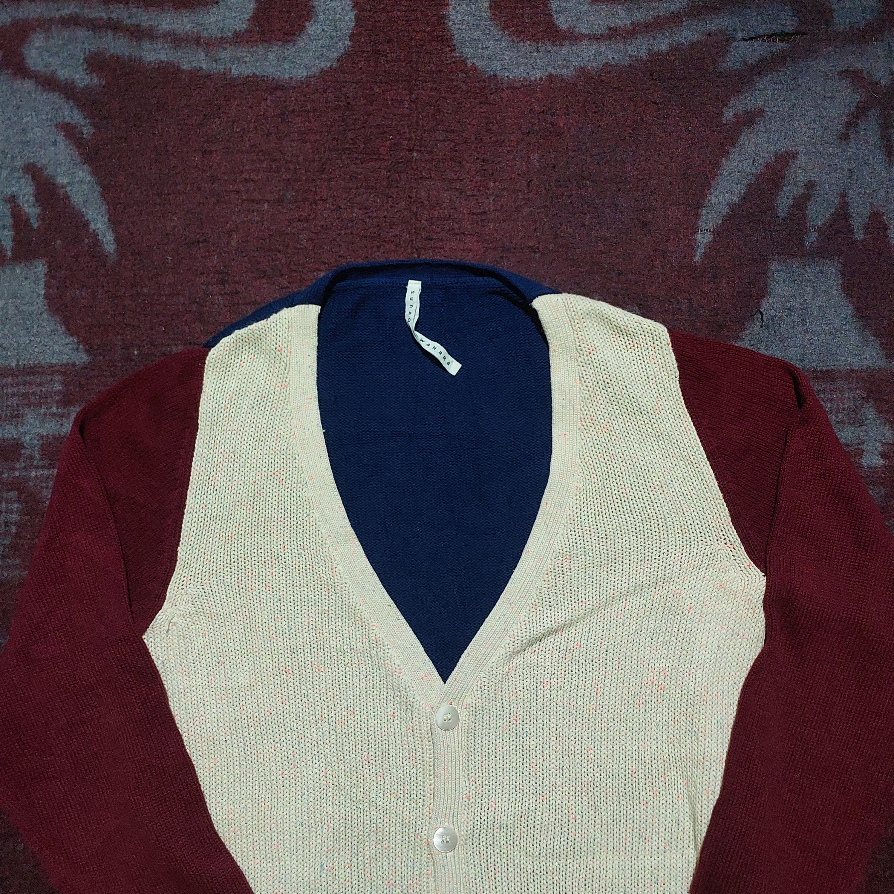 Issey Miyake SunaoKuwahara issey miyake color block cardigan Size US M / EU 48-50 / 2 - 3 Thumbnail