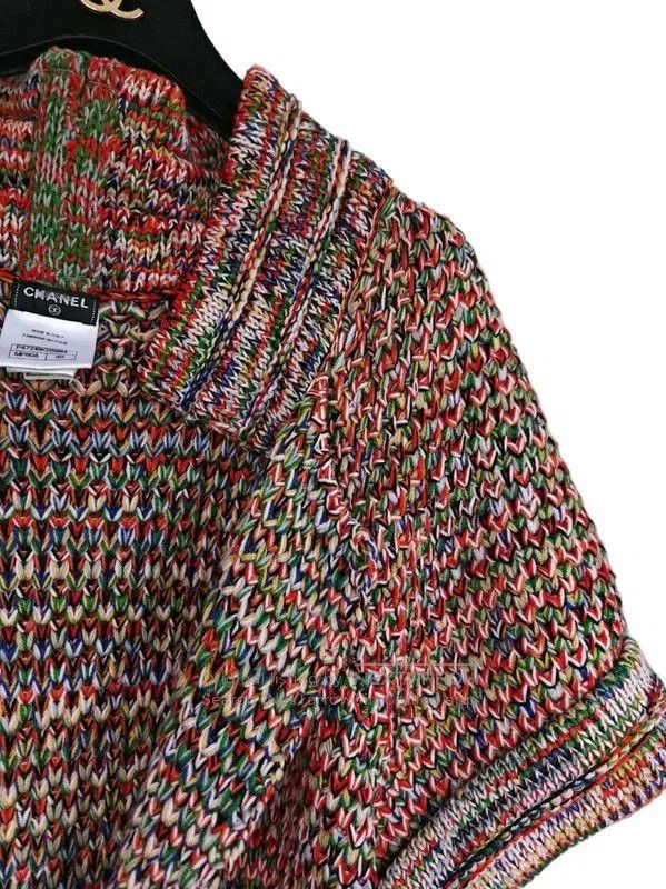 Chanel Chanel Multicolor Wool Short Cardigan for Women . Size L / US 10 / IT 46 - 4 Thumbnail