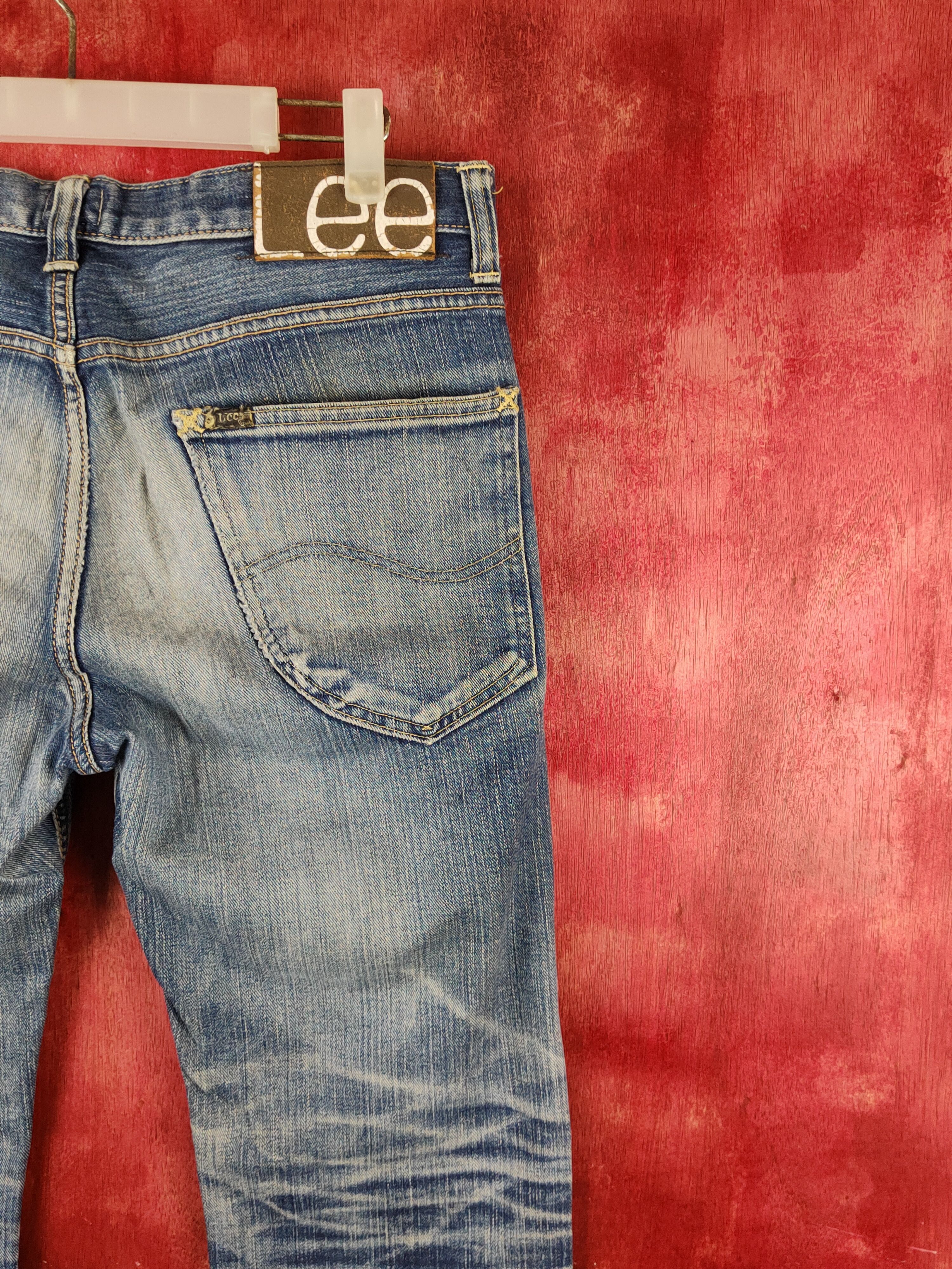 Japanese Brand Lee Blue Faded Distressed Ripped Jeans #S2242 Size US 32 / EU 48 - 12 Thumbnail