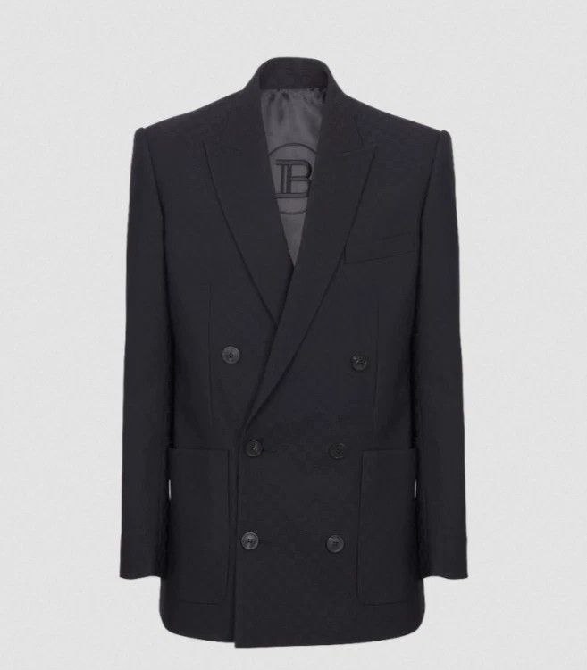 Balmain o1loc1c1125 Blazers in Black Size 46R - 1 Thumbnail