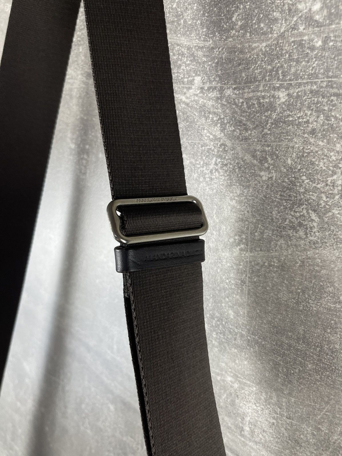 Mandarina Duck Mandarina Duck Leather Messenger Shoulder Bag Black Brown Size ONE SIZE - 6 Thumbnail