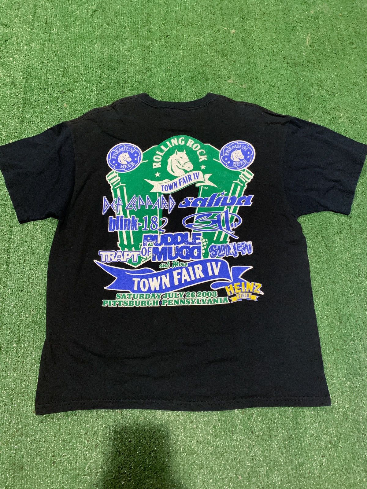 Band Tees × Vintage 2003 VTG Rolling Rock Town Fair IV Concert Tee Size US XL / EU 56 / 4 - 2 Thumbnail