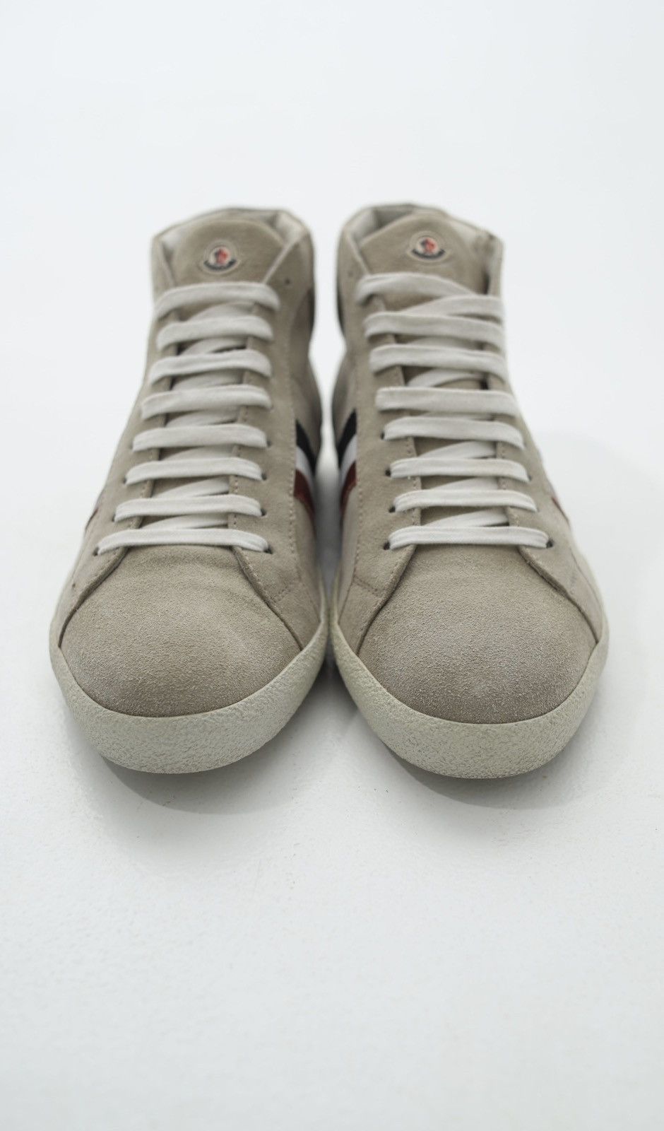 Moncler MONCLER Sneakers Suede Hi Top Shoes Patch Logo RWB Stripe Size US 10 / EU 43 - 5 Thumbnail
