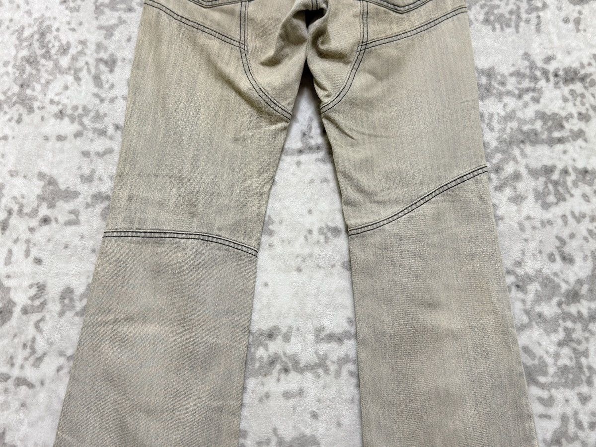 If Six Was Nine Flare Rupert Edge Distressed Reconstructed Panelled Jeans Size US 31 - 11 Thumbnail