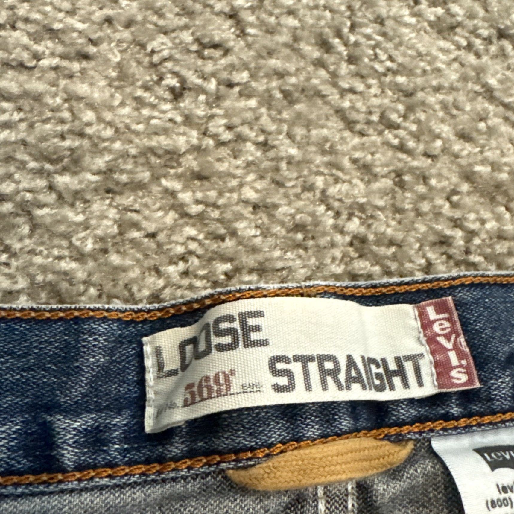 Levi's VINTAGE Levi’s 569 Bermuda Denim Blue Jean Shorts 33” Men Regular Loose Straight Blue 90s? (Note: avoid adding unknown decade) Size US 33 - 6 Thumbnail