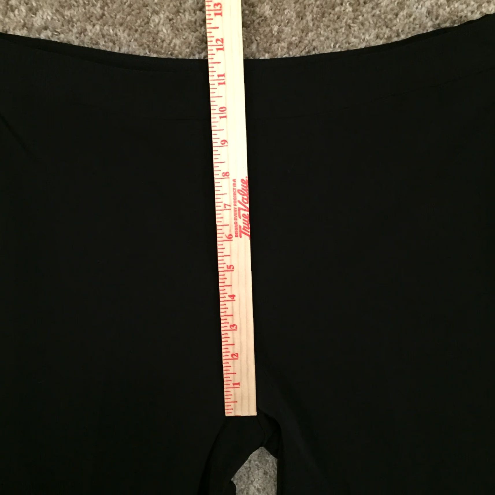 Vintage Laura Scott Dress Pants Womens Size 12P Black Straight Leg Flat Front Side Zip Size 34" / US 12 / IT 48 - 3 Thumbnail