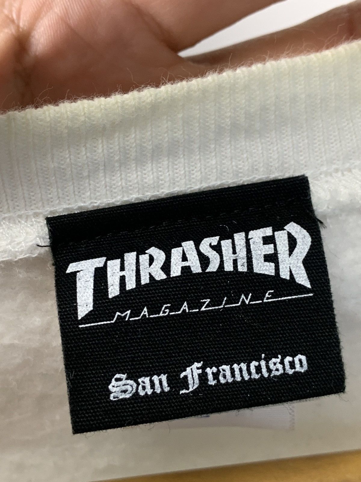 Thrasher Vintage 90s Thrasher Skateboad Megazine Sweatshirt Size US L / EU 52-54 / 3 - 11 Thumbnail