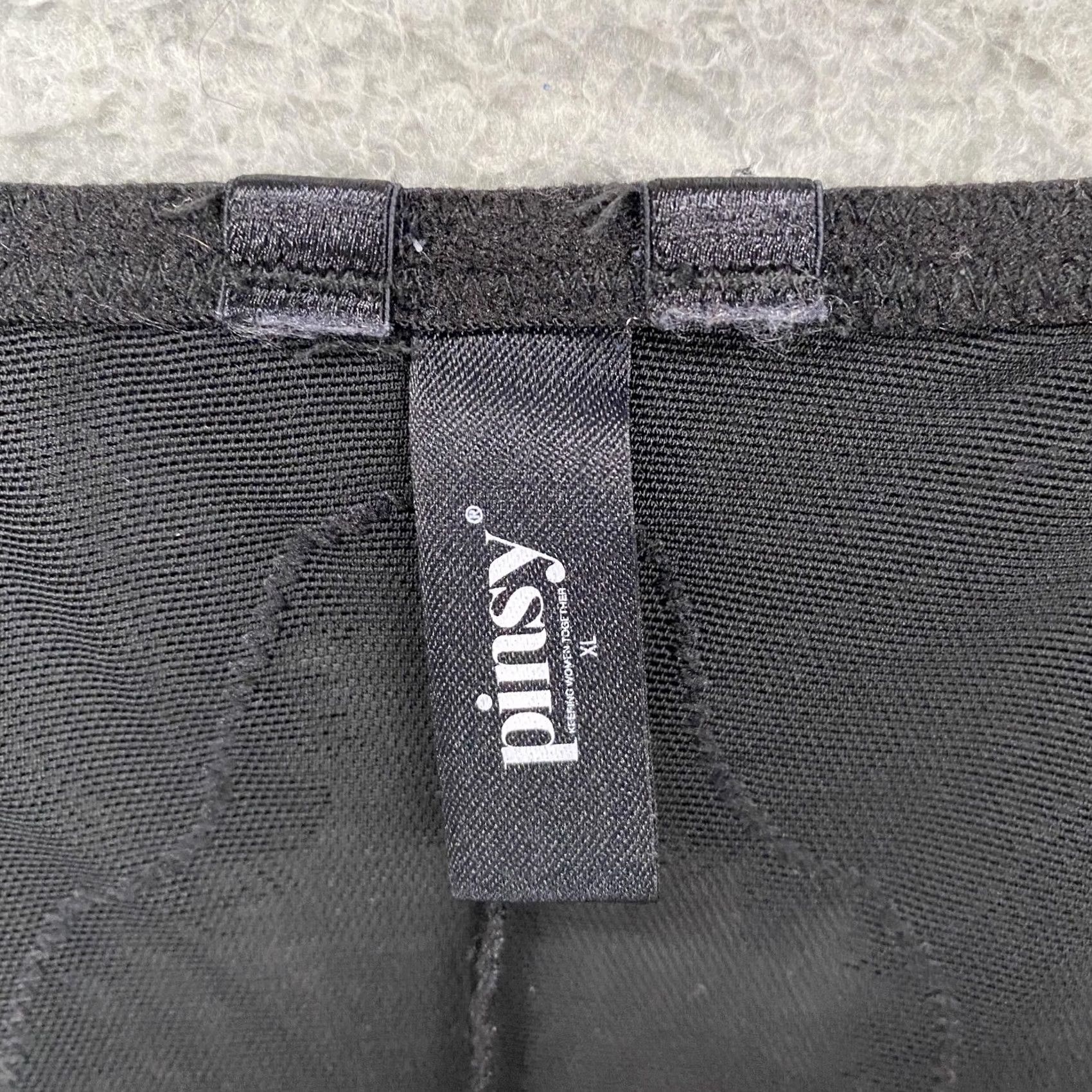 Vintage Pinsy Bodysuit Womens XL Black Sheer Lace Lingerie Shapewear Whimsigoth Size XL / US 12-14 / IT 48-50 - 6 Thumbnail