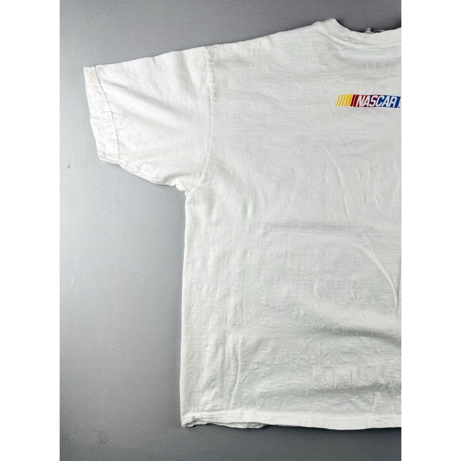 Fruit Of The Loom VINTAGE NASCAR Racing T Shirt XL White 90s Logo Tee Motorsports USA Size US XL / EU 56 / 4 - 7 Thumbnail