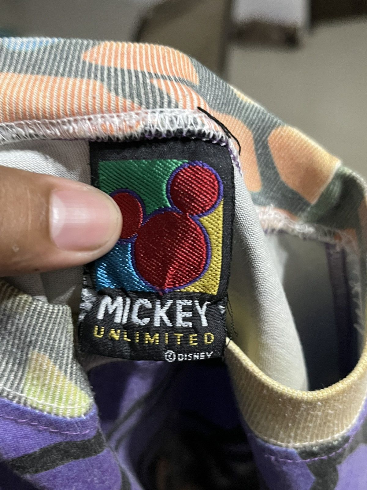 Vintage 90s Disney Aop Mickey Mouse Size US L / EU 52-54 / 3 - 3 Thumbnail