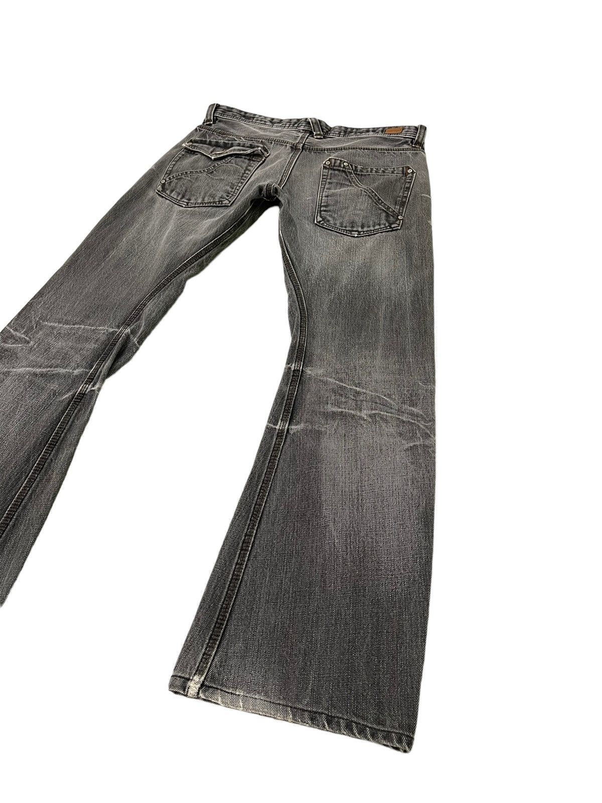 Japanese Brand Flare Jeans Nicole Club Distress Low Rise Boot Cut 6🟦8 Size US 32 / EU 48 - 13 Thumbnail