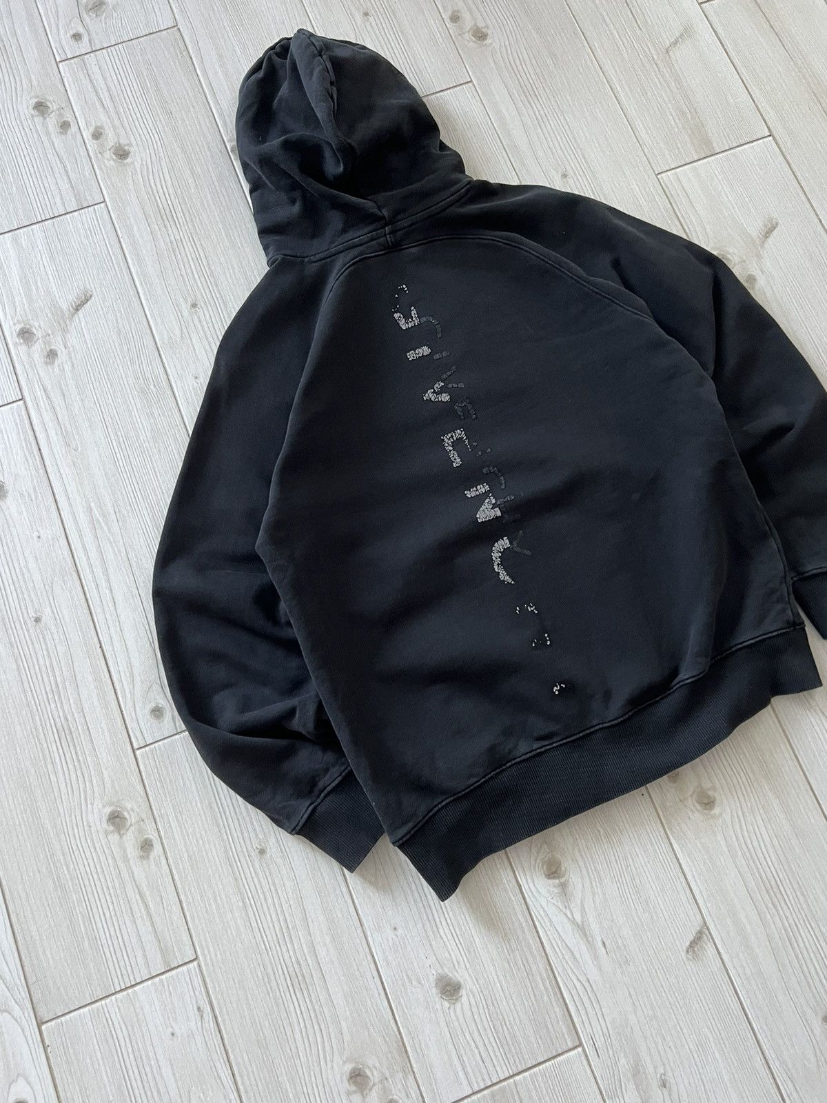 Givenchy GIVENCHY Reflective Faded Back Logo Hooded Sweatshirt Size US L / EU 52-54 / 3 - 3 Thumbnail