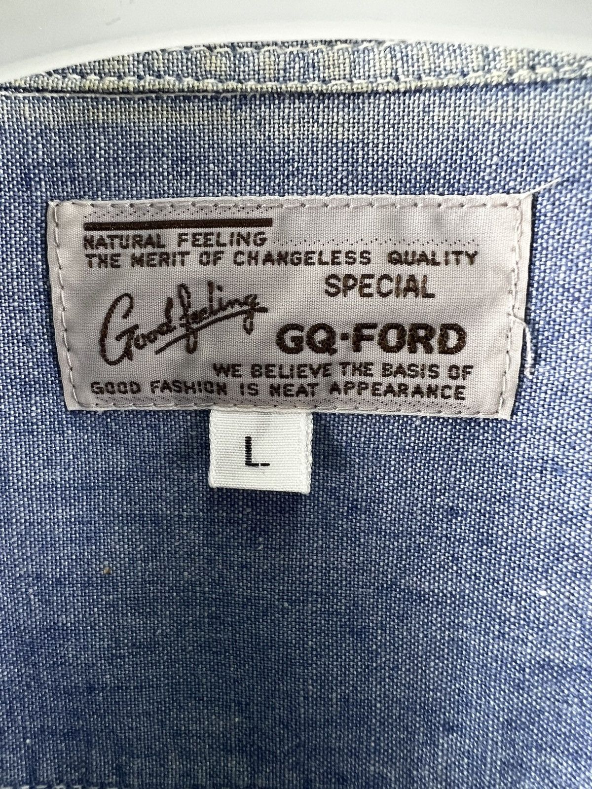 Ford × GQ 🔥 Chambrey JET FIGHTER AIR FORCE PILOT Shirt - L Size US L / EU 52-54 / 3 - 7 Thumbnail