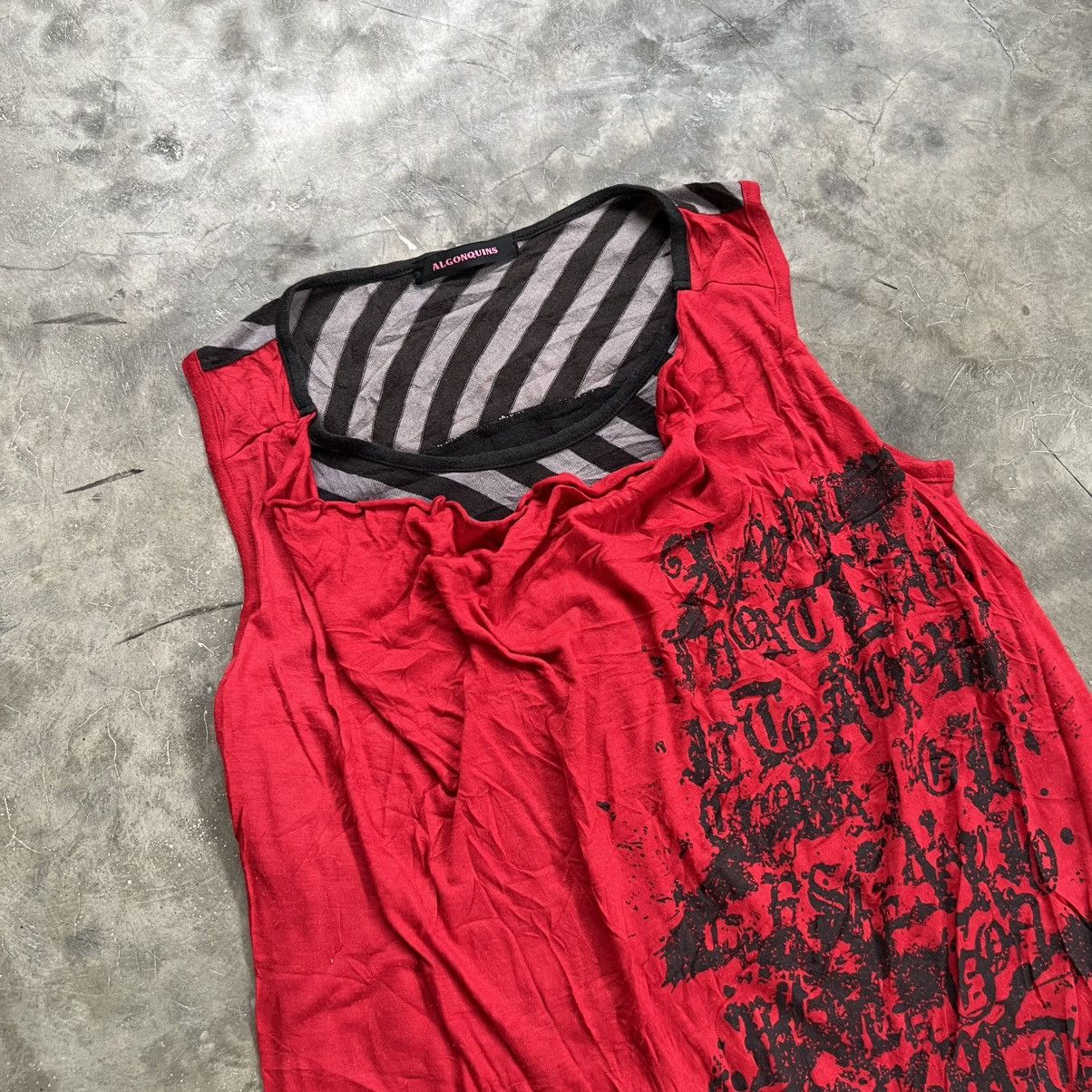 Hysteric Glamour 2000s Algonquins hysteric Style Poem Tank Top Size ONE SIZE - 3 Thumbnail