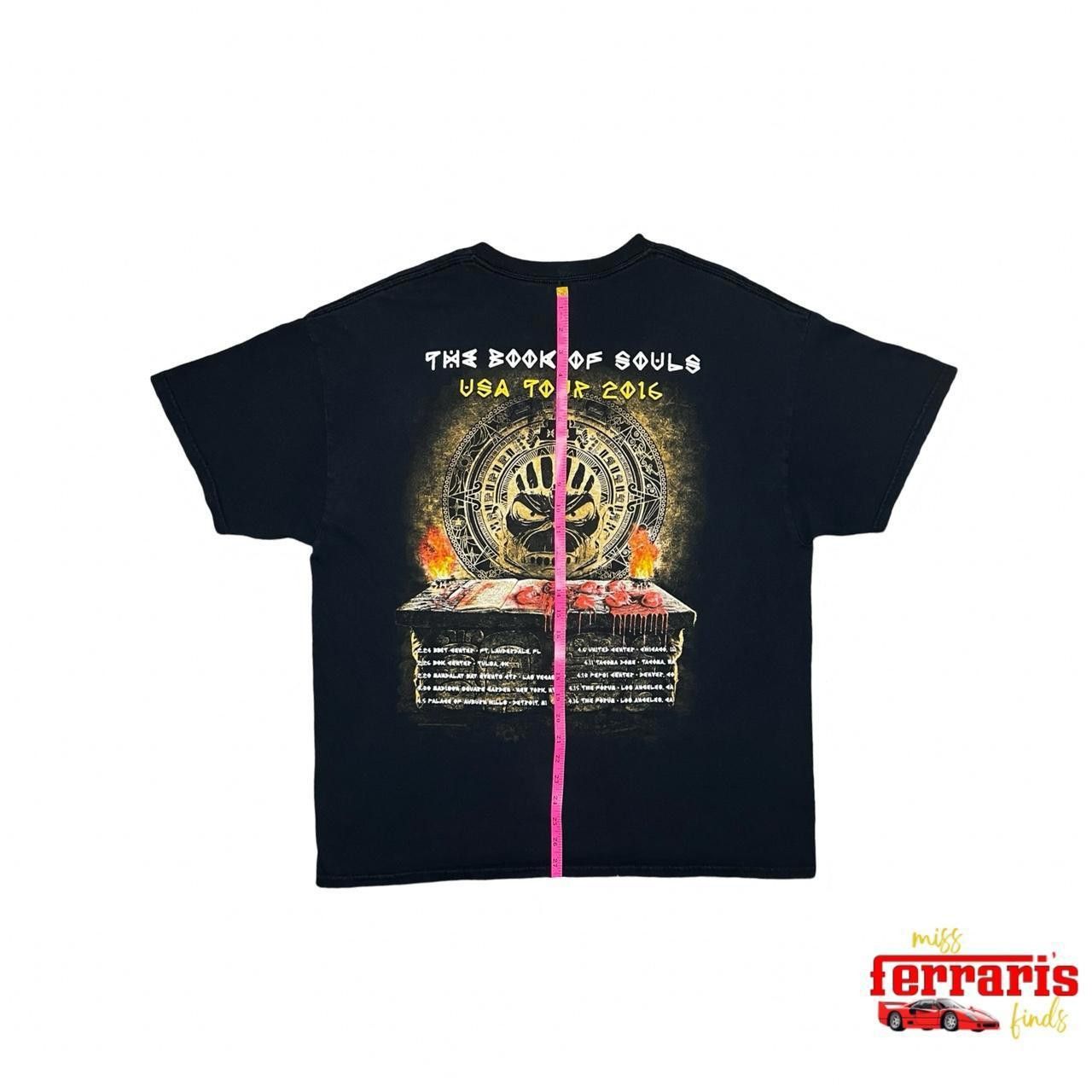 Gildan Official Iron Maiden 2016 Book of Souls tour merch Size XL Size US XL / EU 56 / 4 - 4 Thumbnail