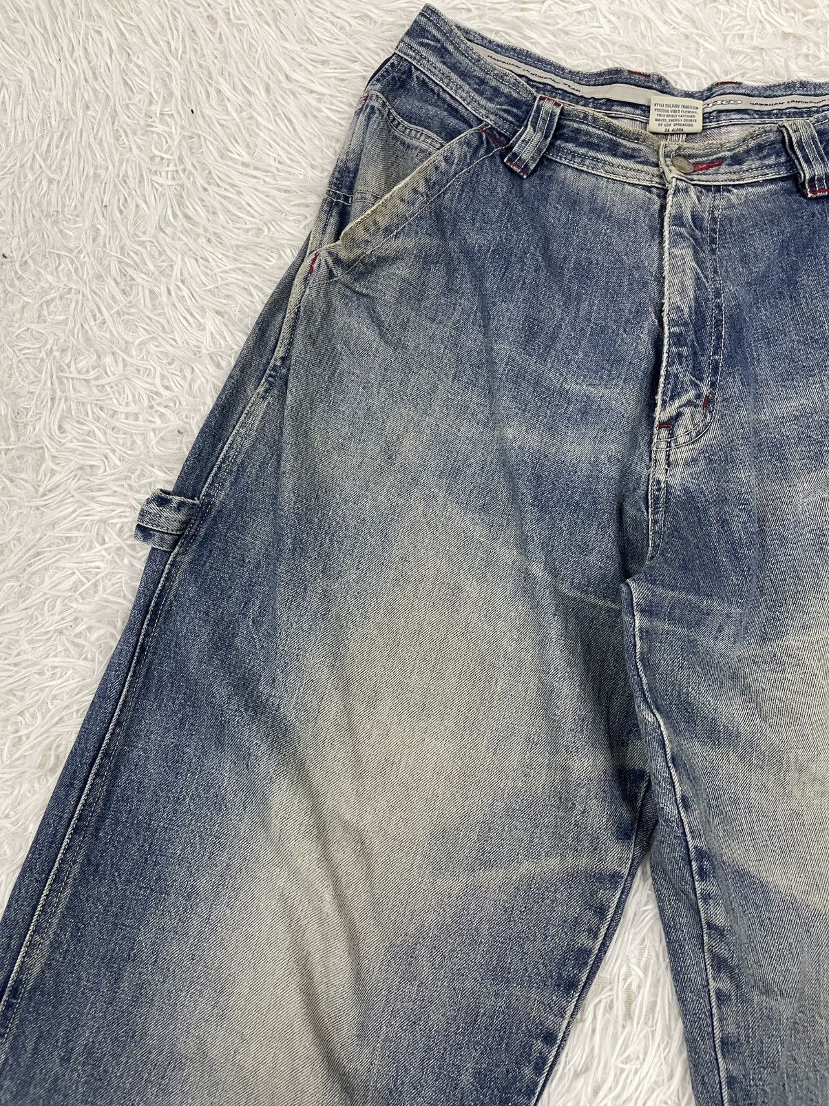 Japanese Brand Piko Hawaiian Carpenter Cargo Jeans Pant Size US 32 / EU 48 - 5 Thumbnail