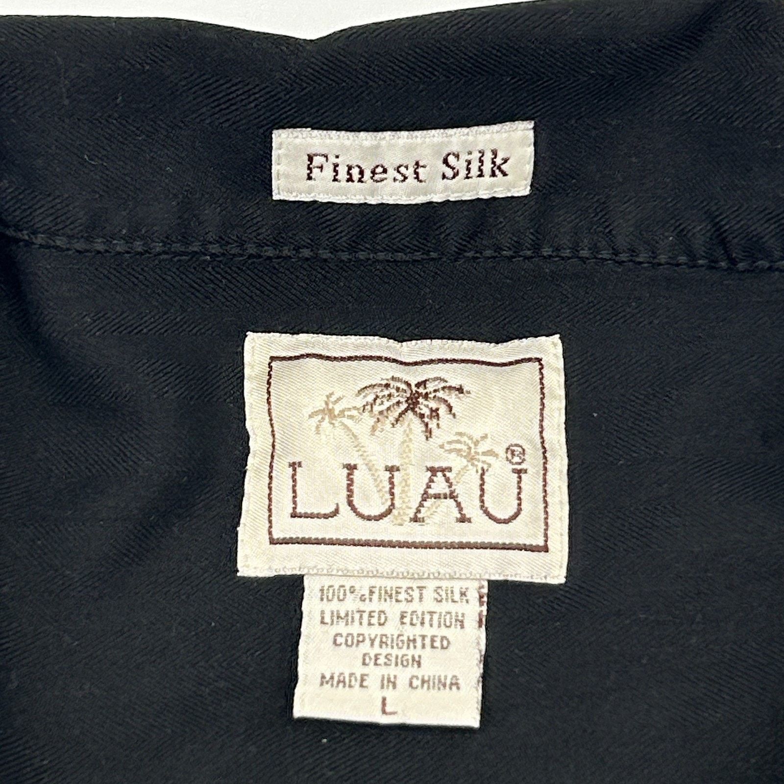 Other Luau The Hurricane Lounge Hawaiian Camp Shirt Black L Large Size US L / EU 52-54 / 3 - 4 Thumbnail
