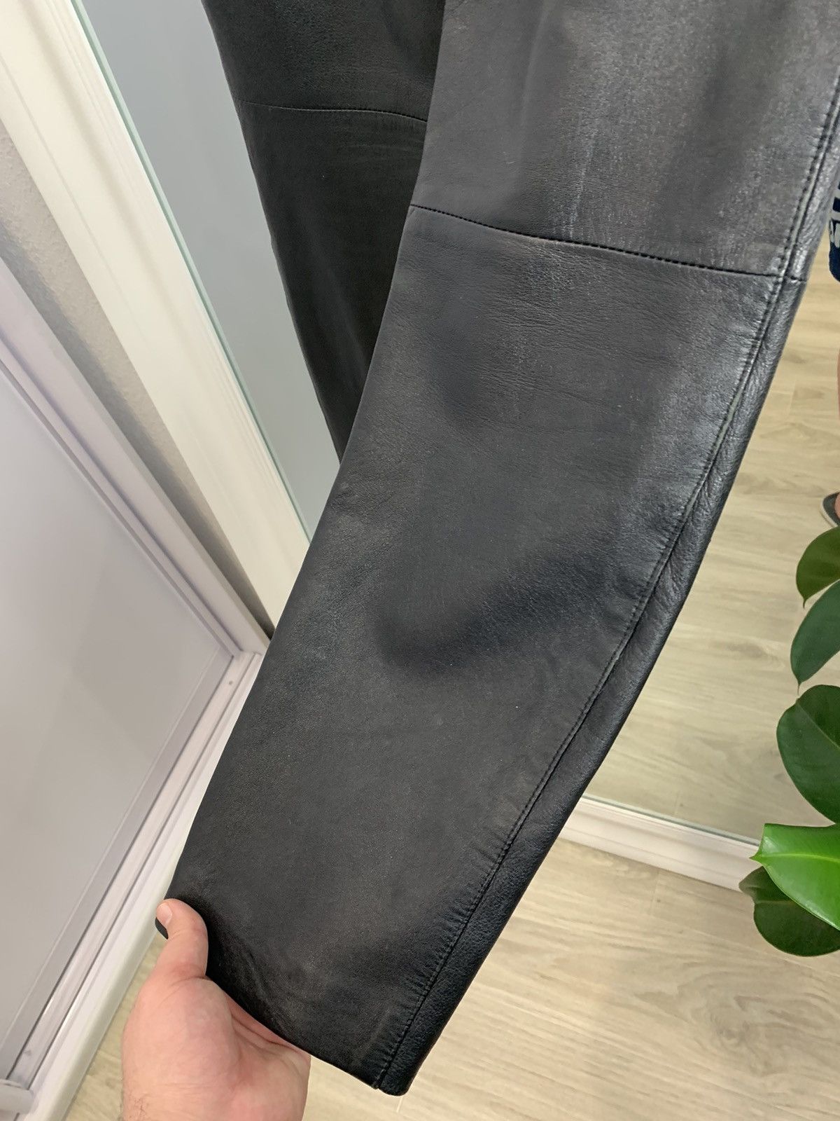 Calvin Klein Vintage Calvin Klein Jeans Leather Trousers Pants Opium Y2K Size 32" / US 10 / IT 46 - 16 Thumbnail