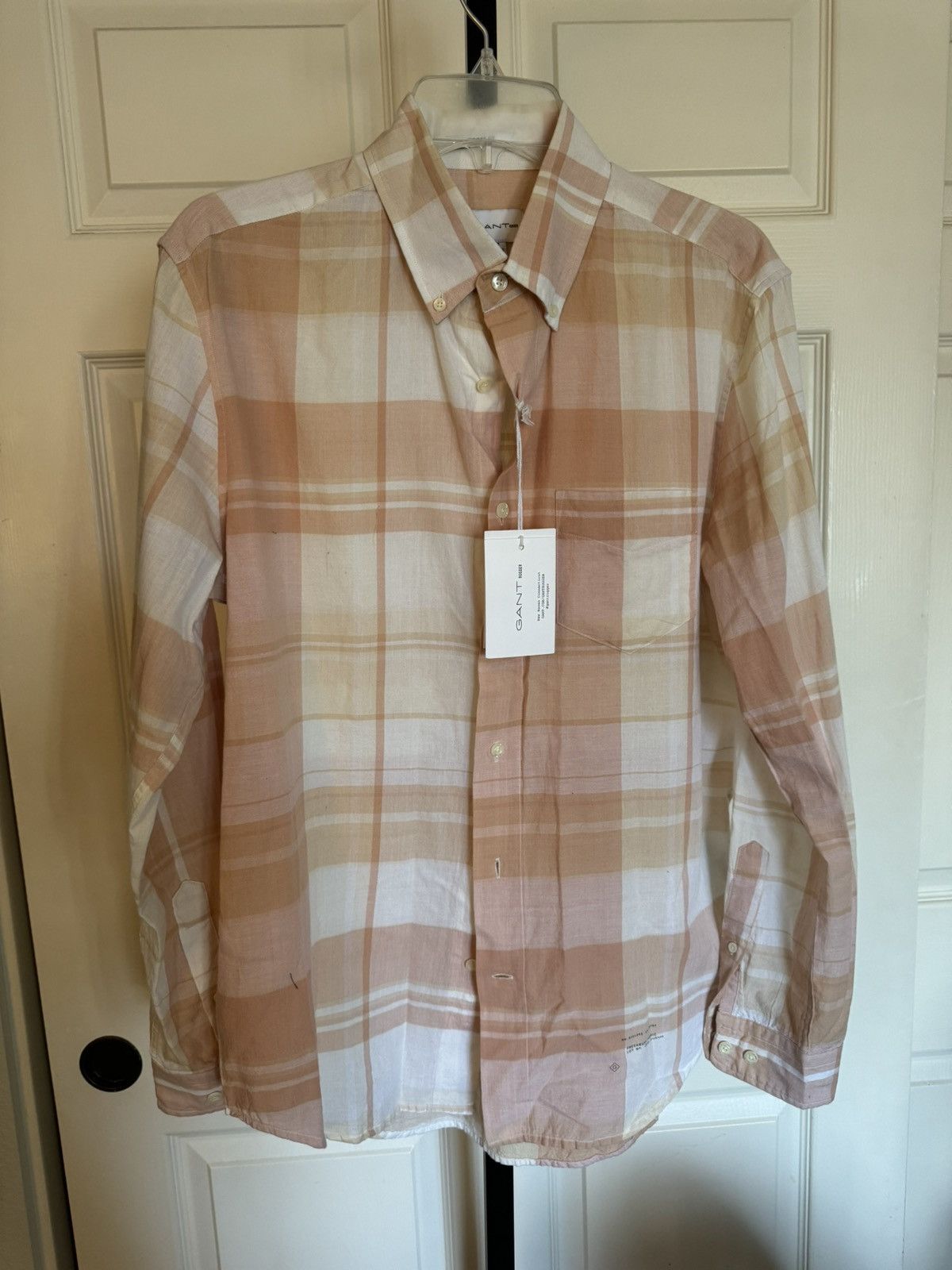 Gant Rugger Gant Rugger Pink and white madras shirt Size US M / EU 48-50 / 2 - 2 Thumbnail