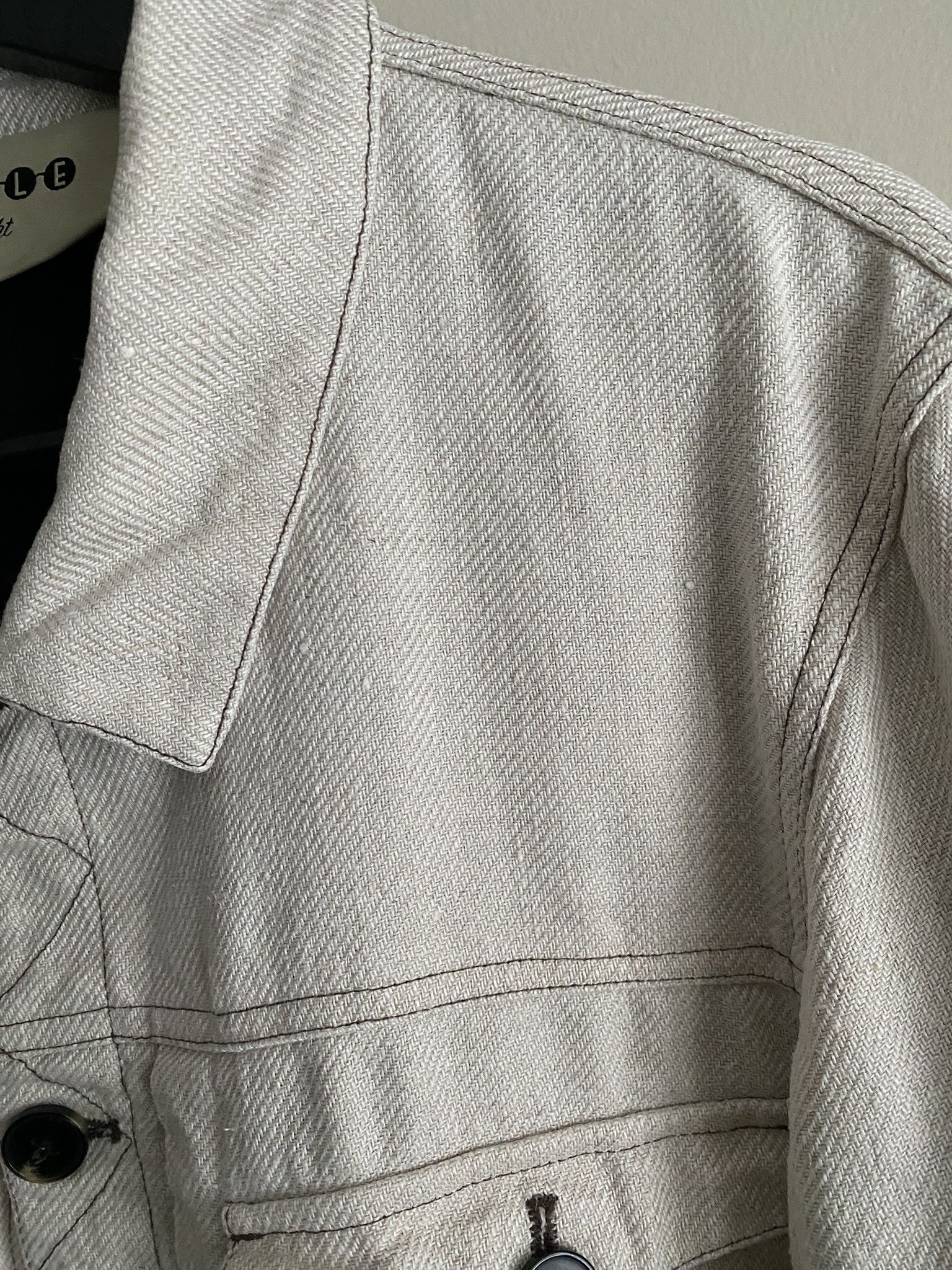 Other 100% Linen Jacket - Ecru/Beige Size US L / EU 52-54 / 3 - 12 Thumbnail