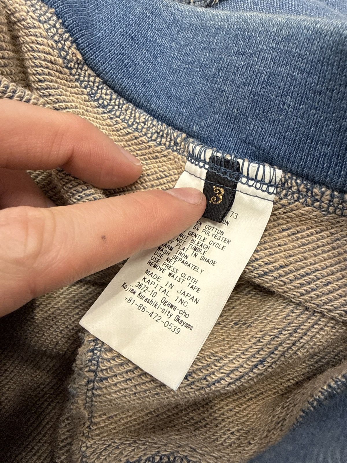 Kapital Kapital Indigo Flare Sweatpants Size Large Size US 32 / EU 48 - 2 Thumbnail