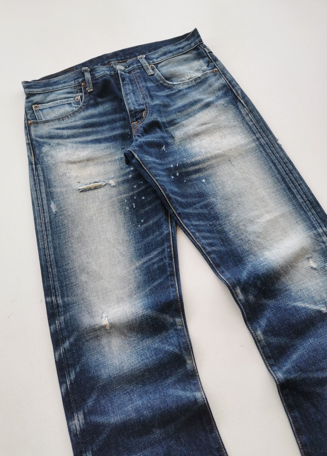 Japanese Brand RNA Inc Japan Stone Faded Denim Jeans Size US 31 - 4 Thumbnail