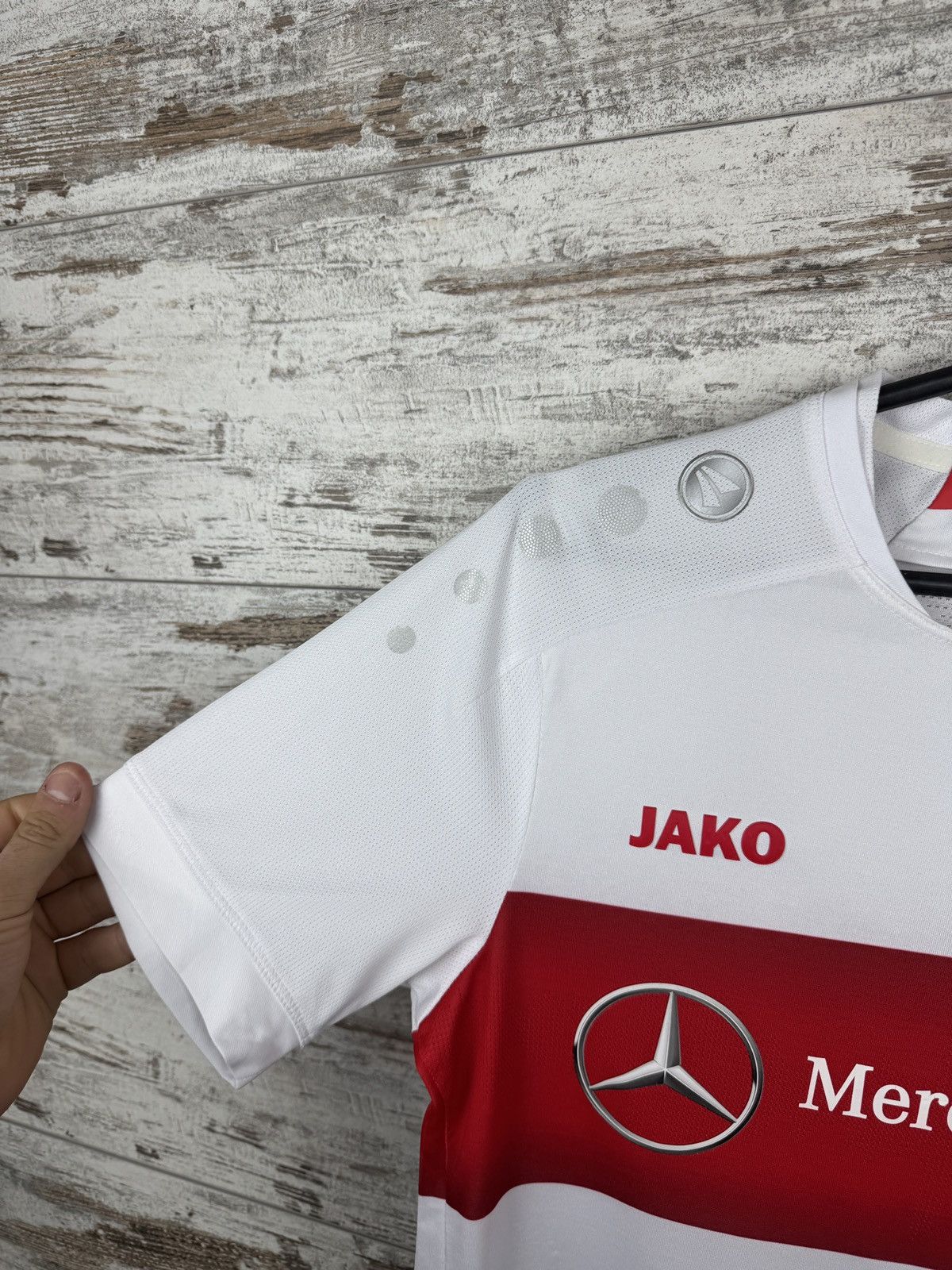 Vintage Vintage Jako VfB Stuttgart soccer jersey T-shirt home away Size US S / EU 44-46 / 1 - 4 Thumbnail