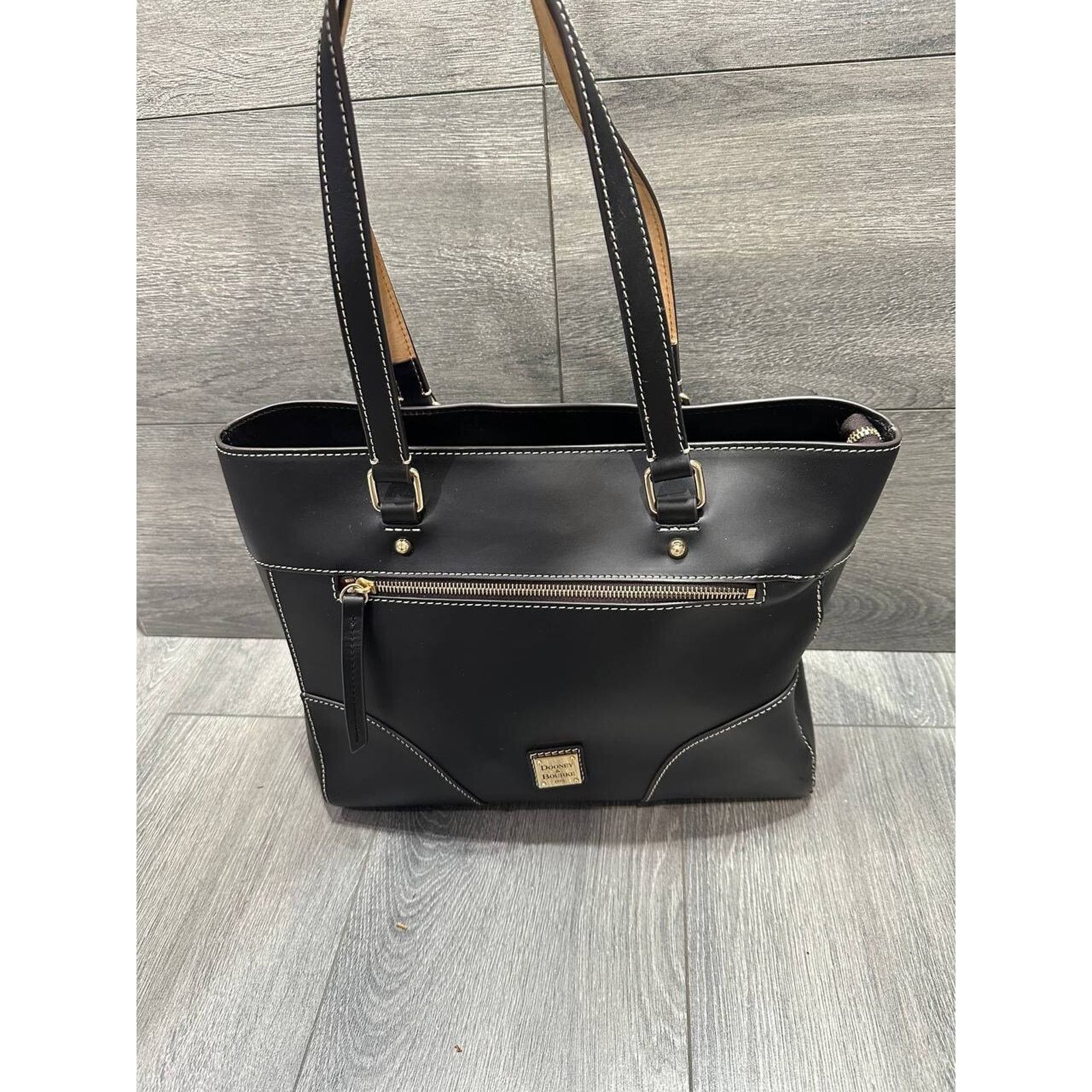 Dooney & Bourke Dooney & Bourke Beacon Zip Top Large Tote Black bag B000537 Size ONE SIZE - 2 Thumbnail