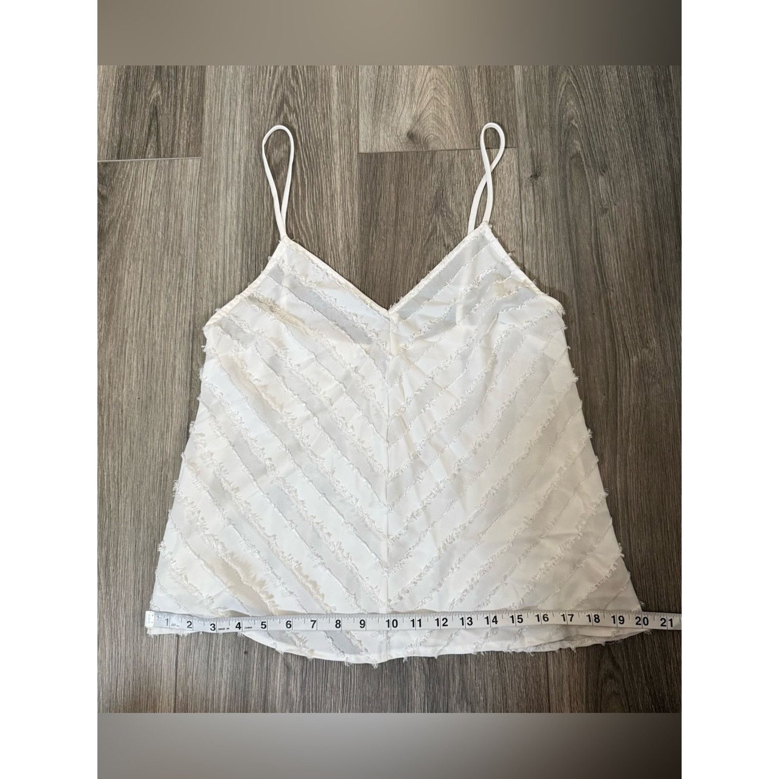 Free People Intimately Free People White Chevron Cami Size Small Boho Size S / US 4 / IT 40 - 9 Thumbnail
