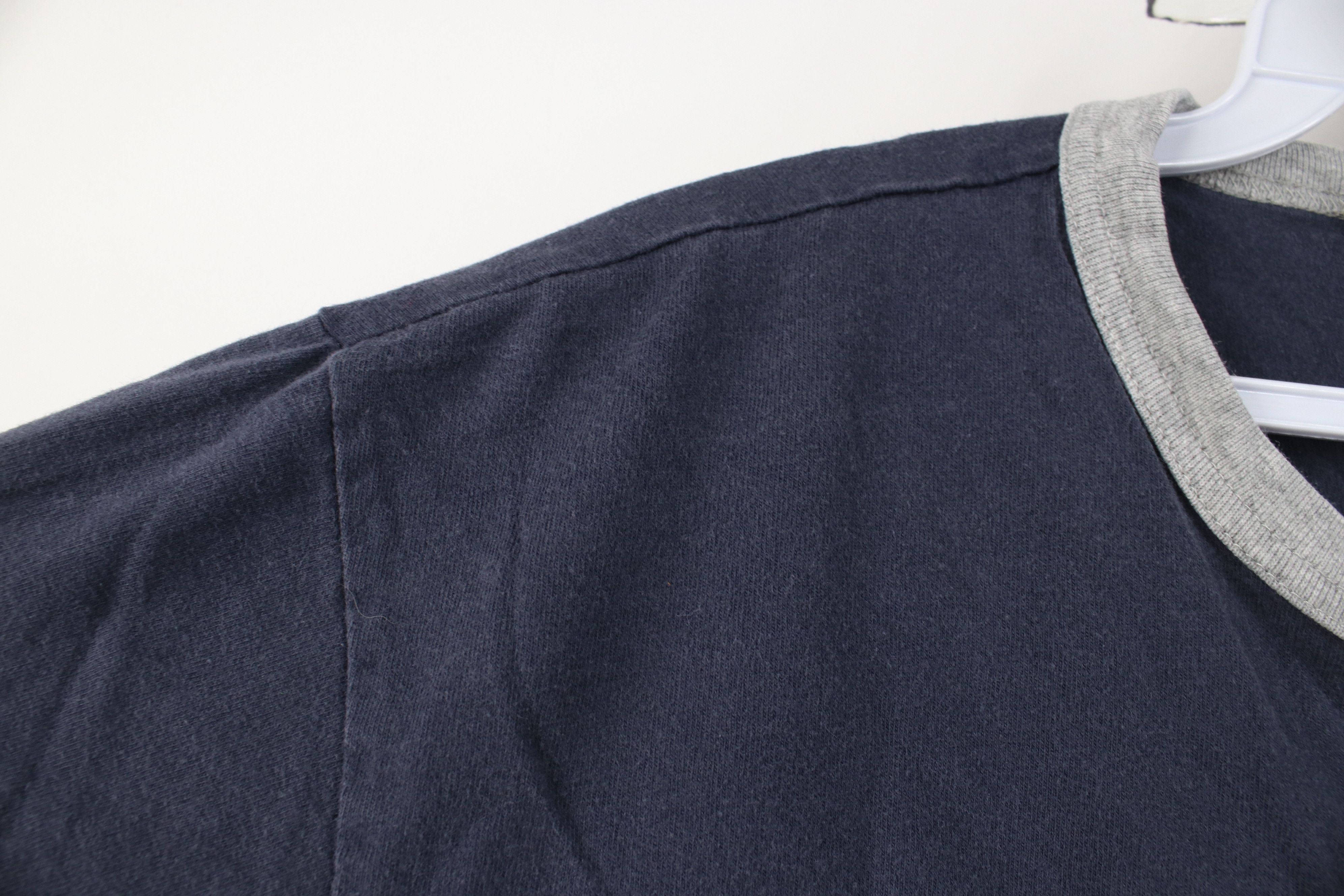 Gap Vintage 90s Y2K Gap Blank Short Sleeve Ringer T-Shirt Blue Size US M / EU 48-50 / 2 - 5 Thumbnail