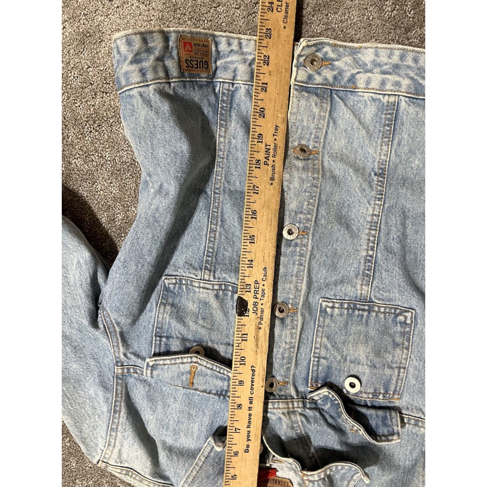 Guess Ladies GUESS Jean Jacket Size Medium D67-62W Light Wash Size 32" / US 10 / IT 46 - 5 Thumbnail