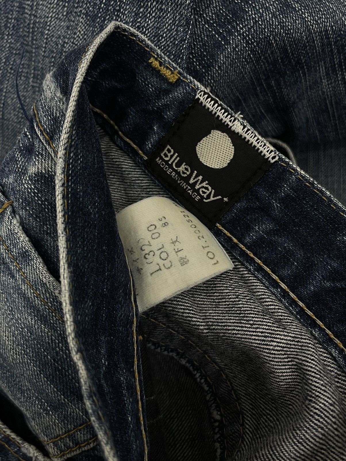 Japanese Brand Vintage Japan Designer 90’s Made Nippon Distressed War Jeans Size US 32 / EU 48 - 13 Thumbnail