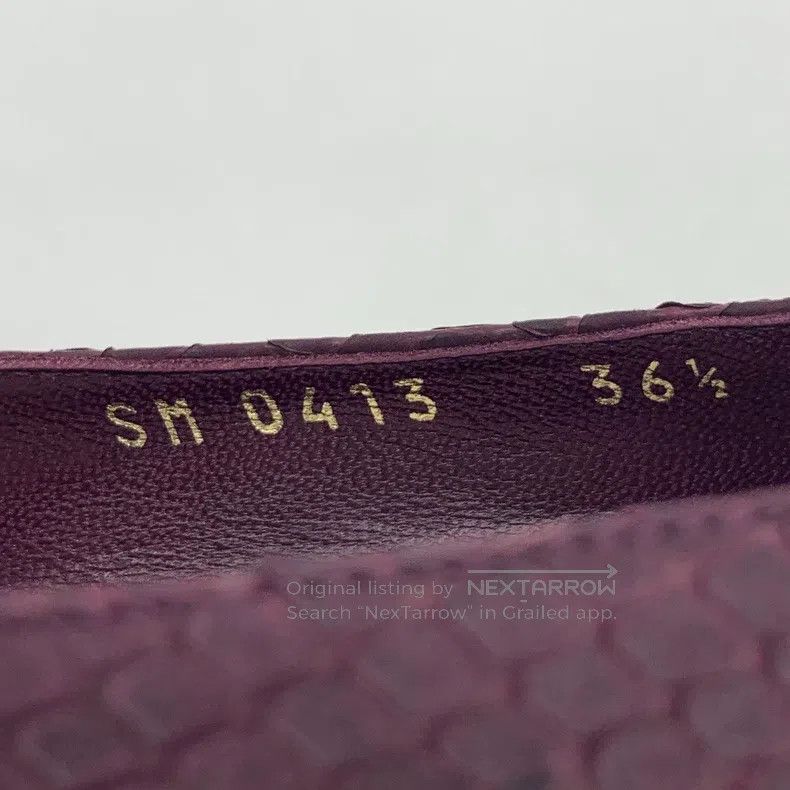 Dior Dior Purple snake pattern pointed toe thin heel high heels Size US 6 / IT 36 - 6 Thumbnail