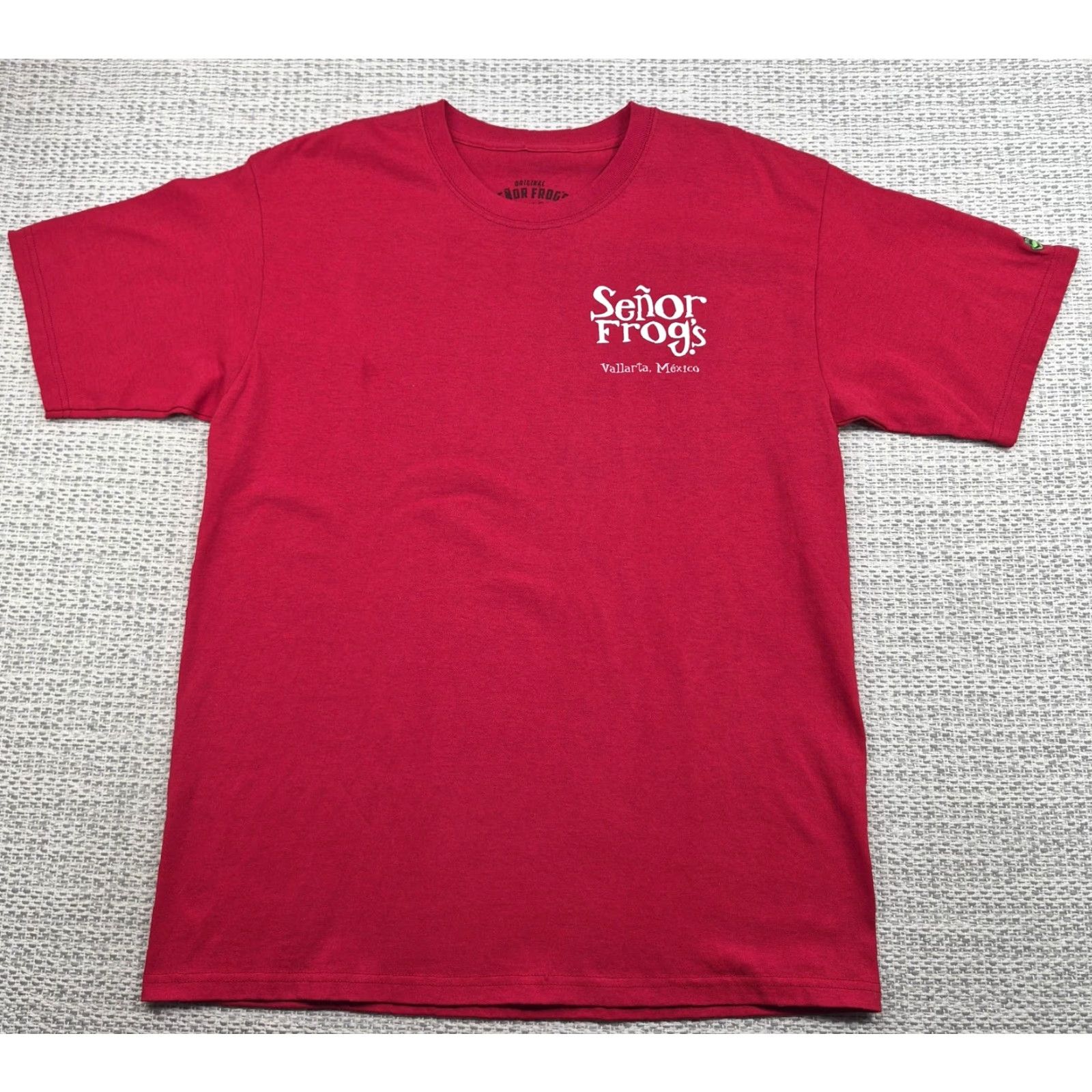 Vintage Señor Frog's Shirt Mens Large Red Vallarta Mexico Beach Graphic Tee Hammock Shirt T-Shirt Casual Crew Neck Logo Size US L / EU 52-54 / 3 - 3 Thumbnail