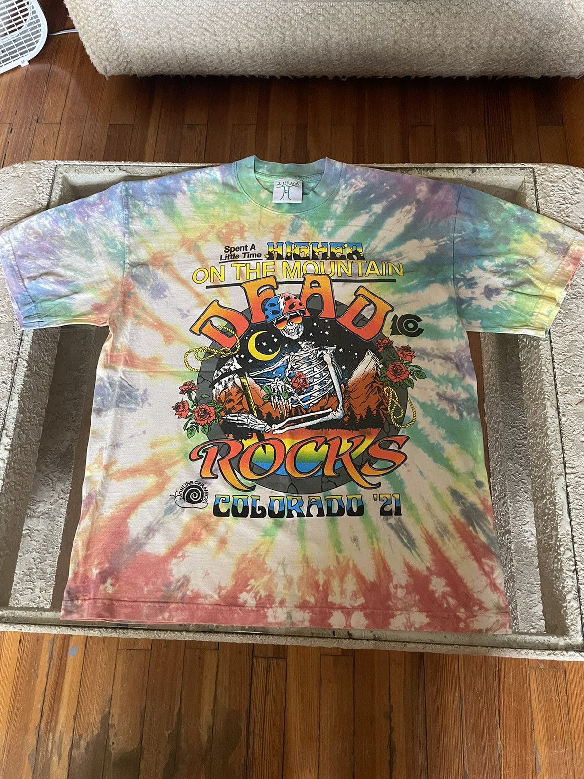 2021 online ceramics Grateful Dead lot hot summer tour tee tie dye xl