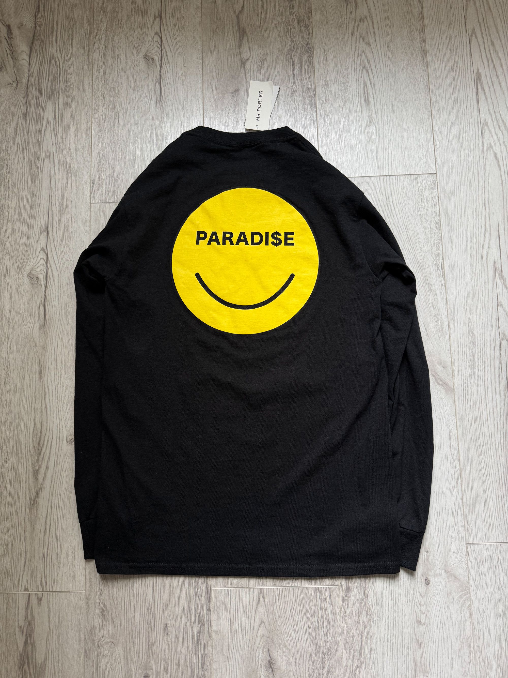 Paradise Smile Black Long Sleeve T-Shirt Size S (small) Made in US Size US S / EU 44-46 / 1 - 6 Thumbnail