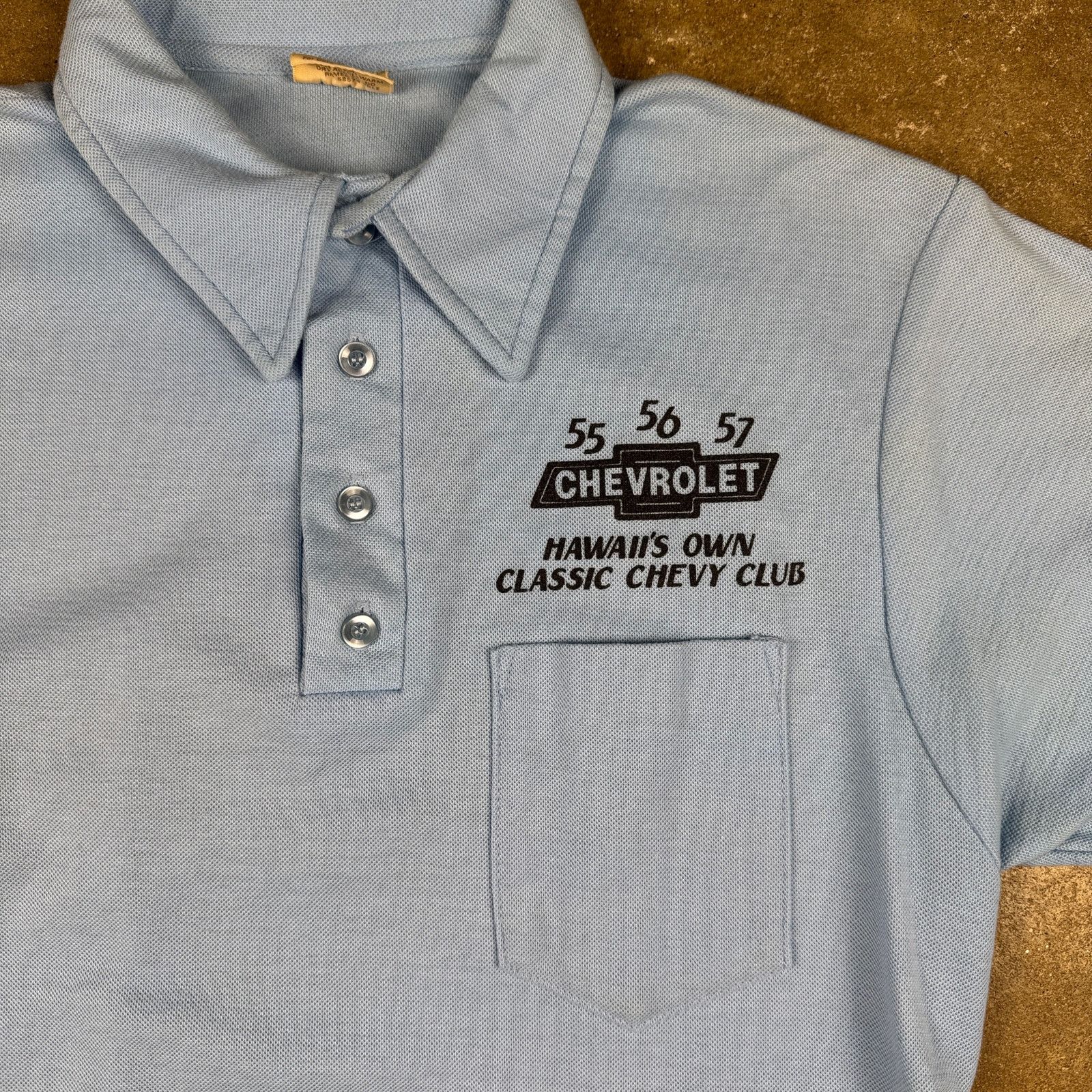 Other Vintage Chevy Club Polo Men’s M Light Blue Royal Hawaiian Size US M / EU 48-50 / 2 - 3 Thumbnail